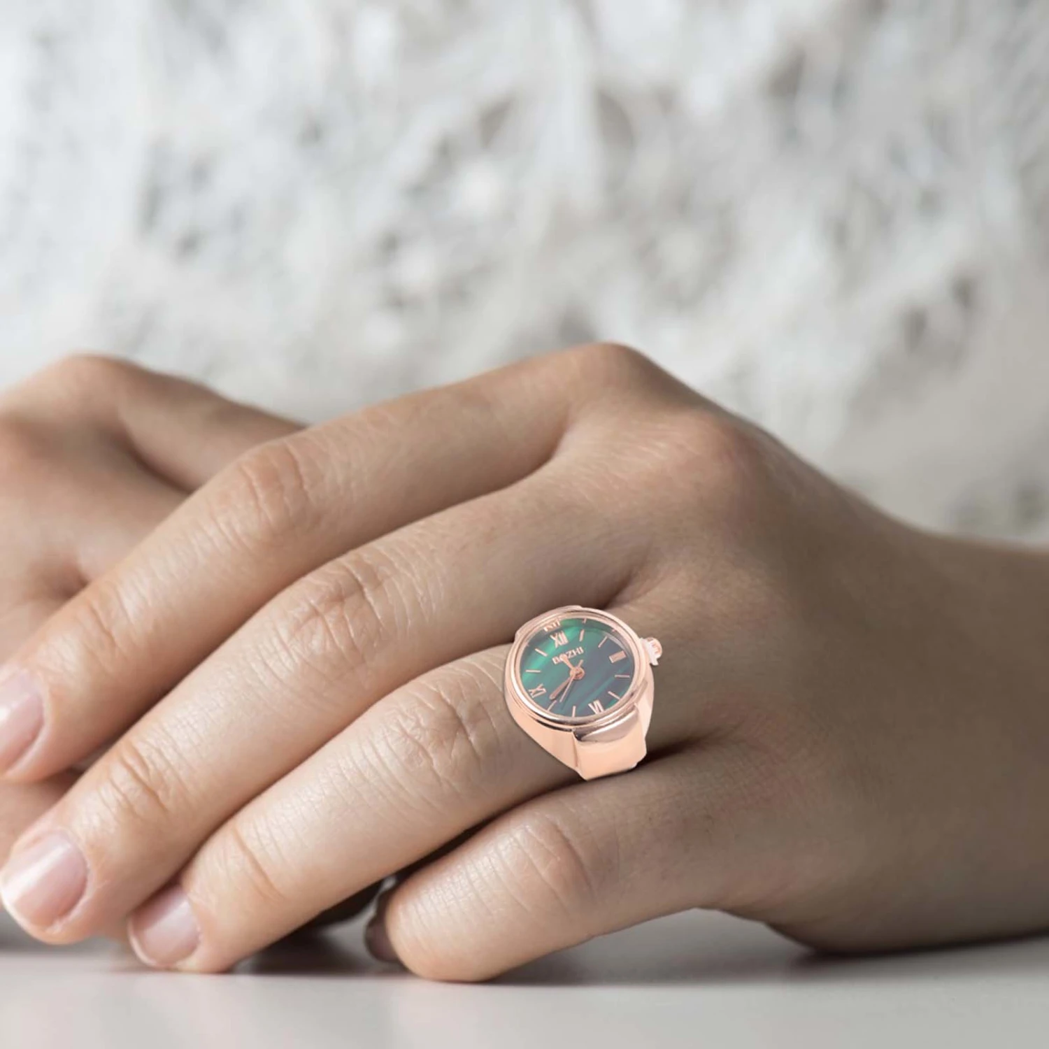 Finger Watch Mini Watch Ring Roman Numeral Ring Watch Modern Ring Watch