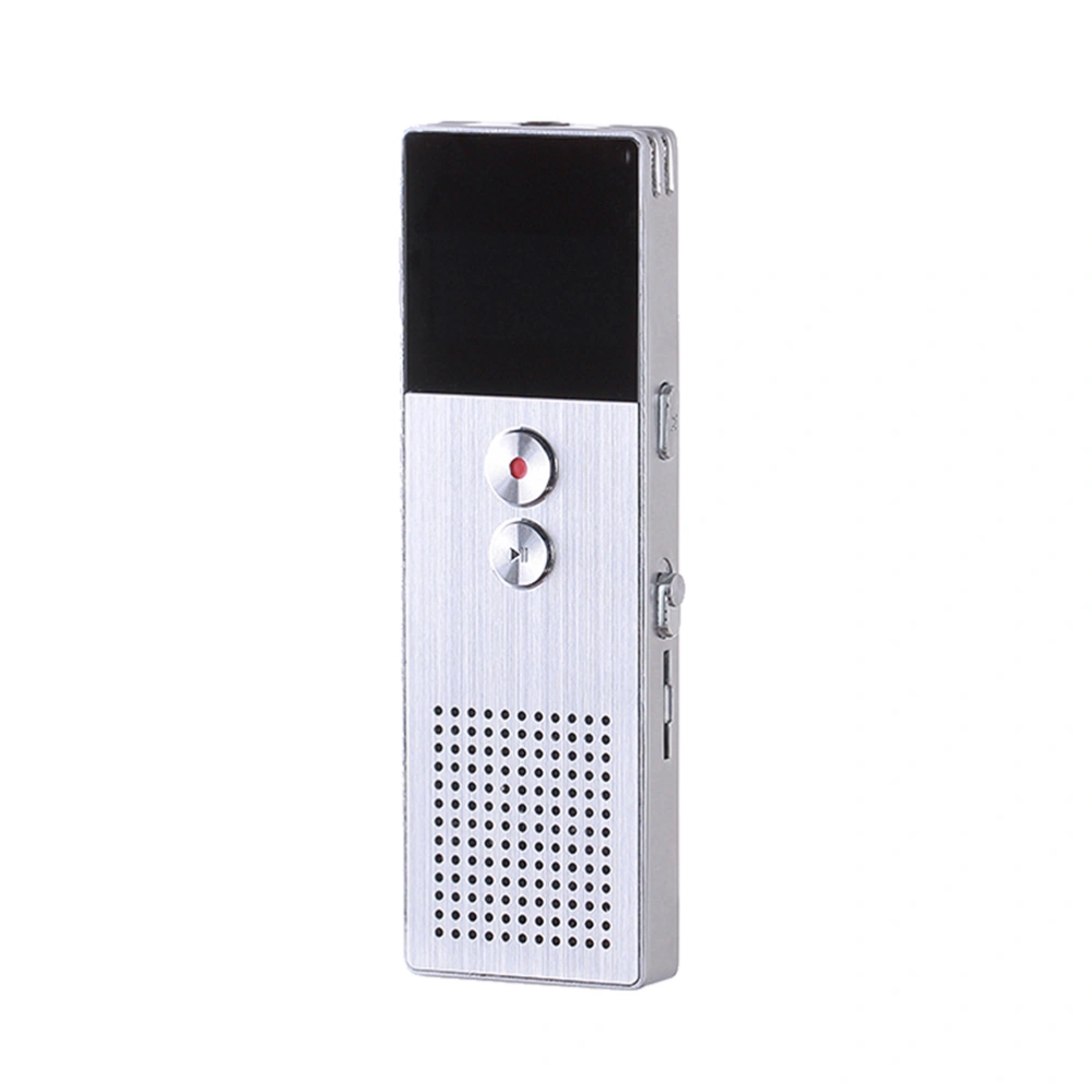 8G Portable Professional Digital Voice Recorder 512kbps Lossless Zinc Alloy Sound Audio Recorder MP3 Player with FM Radio