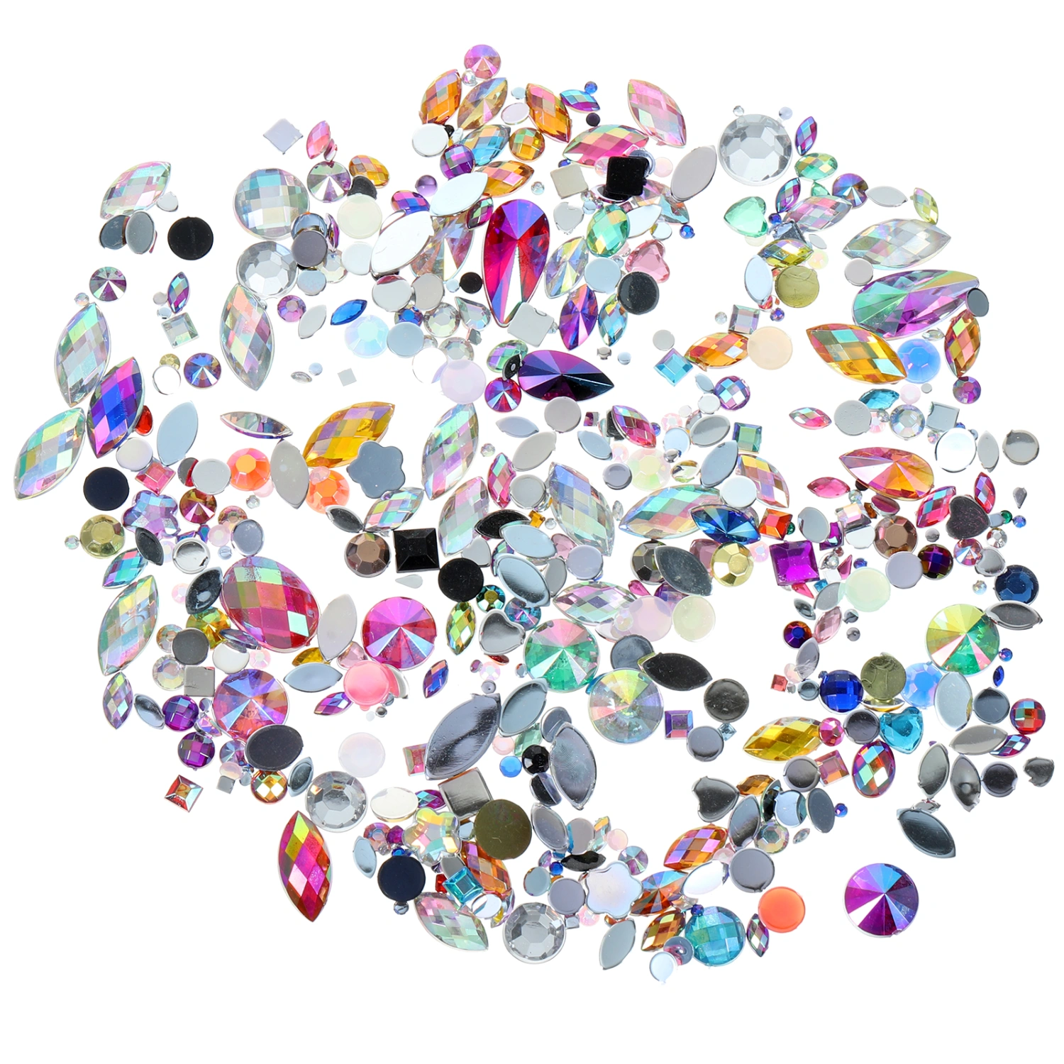 300pcs Flatback Rhinestone Manicure Rhinestone Crafting Embellishments Gems