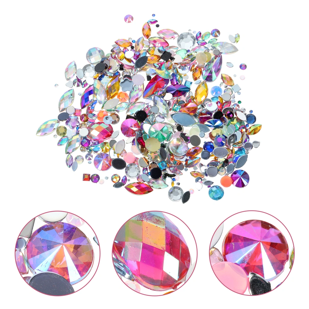 300pcs Flatback Rhinestone Manicure Rhinestone Crafting Embellishments Gems