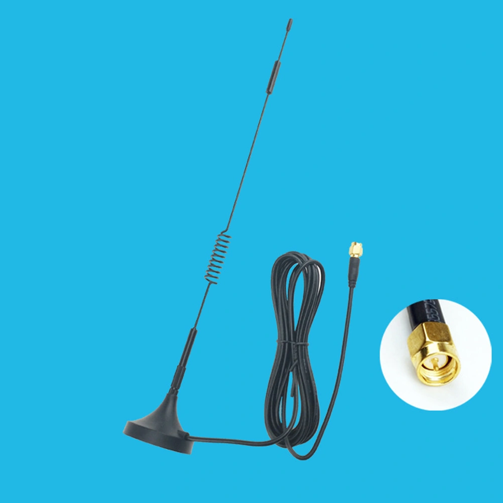 Wireless Security Camera Video 2.4Ghz Antenna with Magnetic Stand Base SMA Male Connector and Extenders for CCTV Security Camera IP Camera