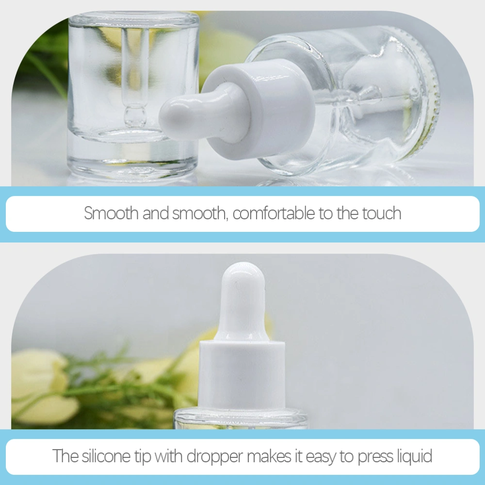 6Pcs Glass Essential Oil Bottles with Dropper Small Dropper Bottles Empty Dropper Sub Bottles