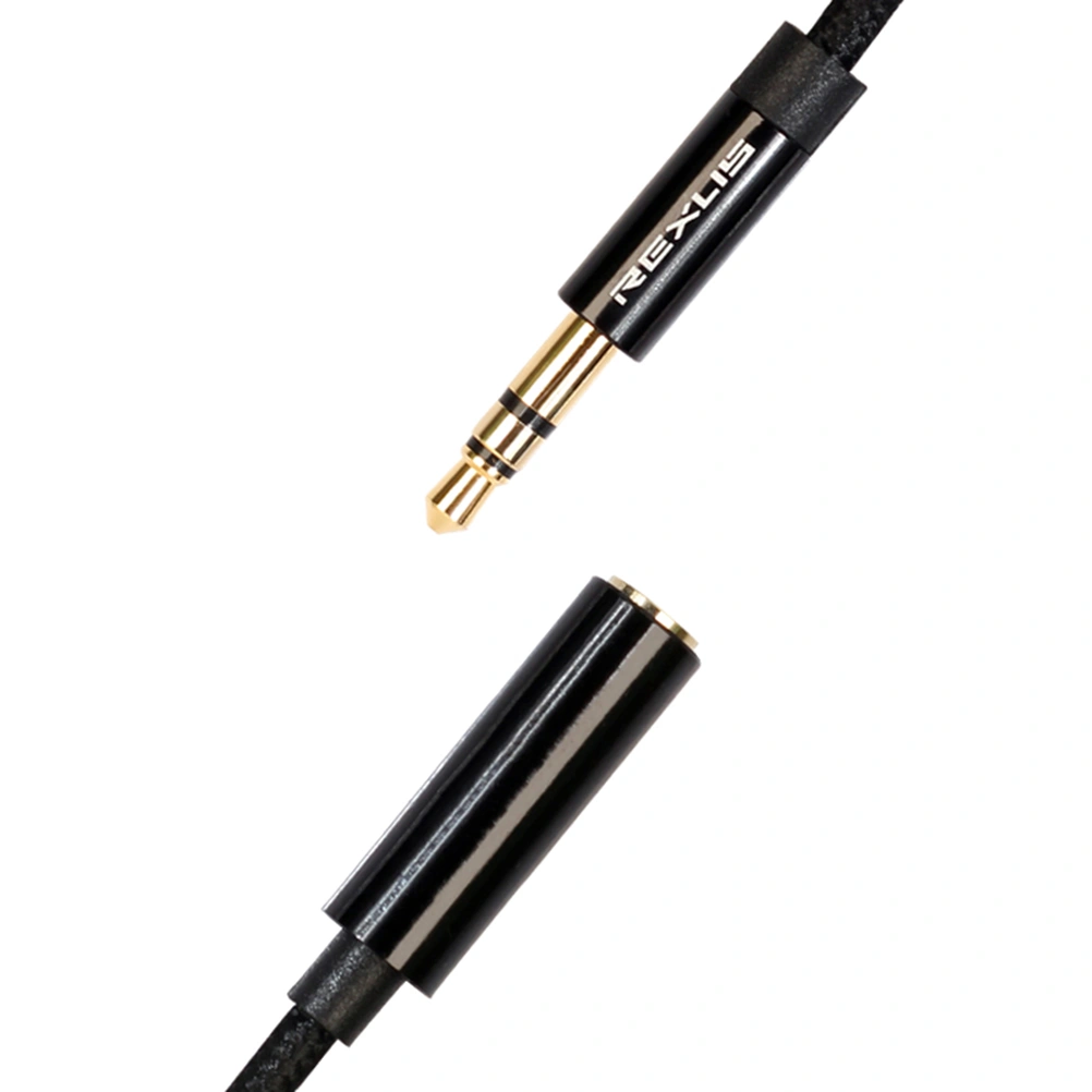 3.5mm 0.5 Meter Size Stereo Male-to-female Headphone Extension Line(Black)