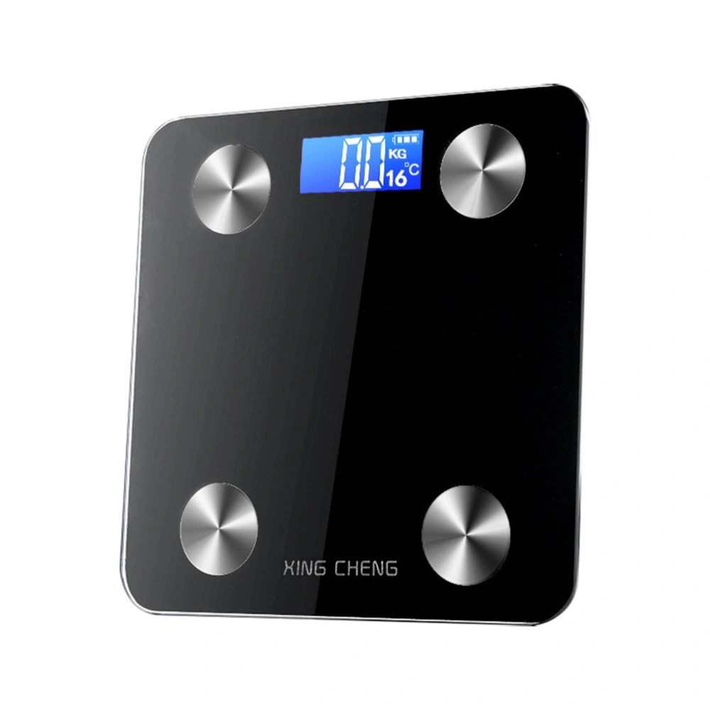 Body Fat Scale Smart Digital Bathroom Wireless Weight Scale Body Composition Analyzer without Battery (Black)