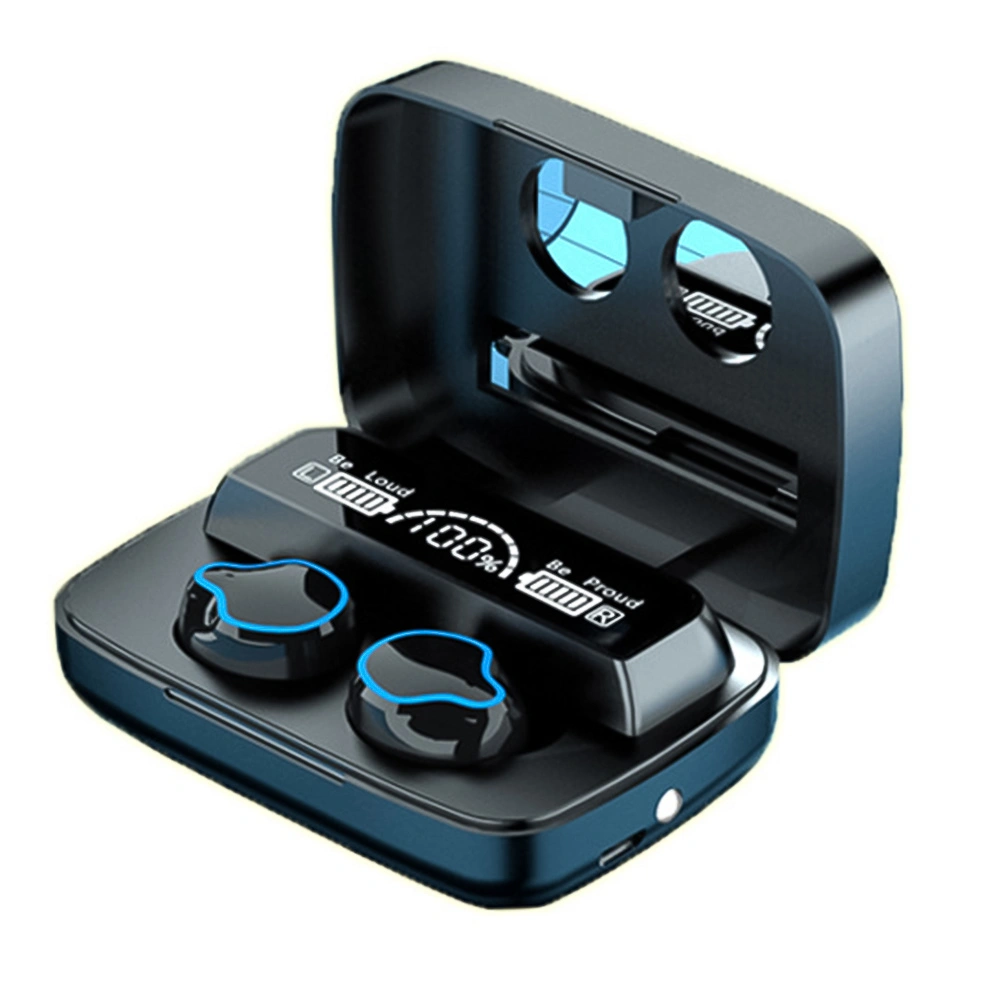 1 Set 2000 Mah Headphones Wireless Headset Battery Display Smart Touch Headset