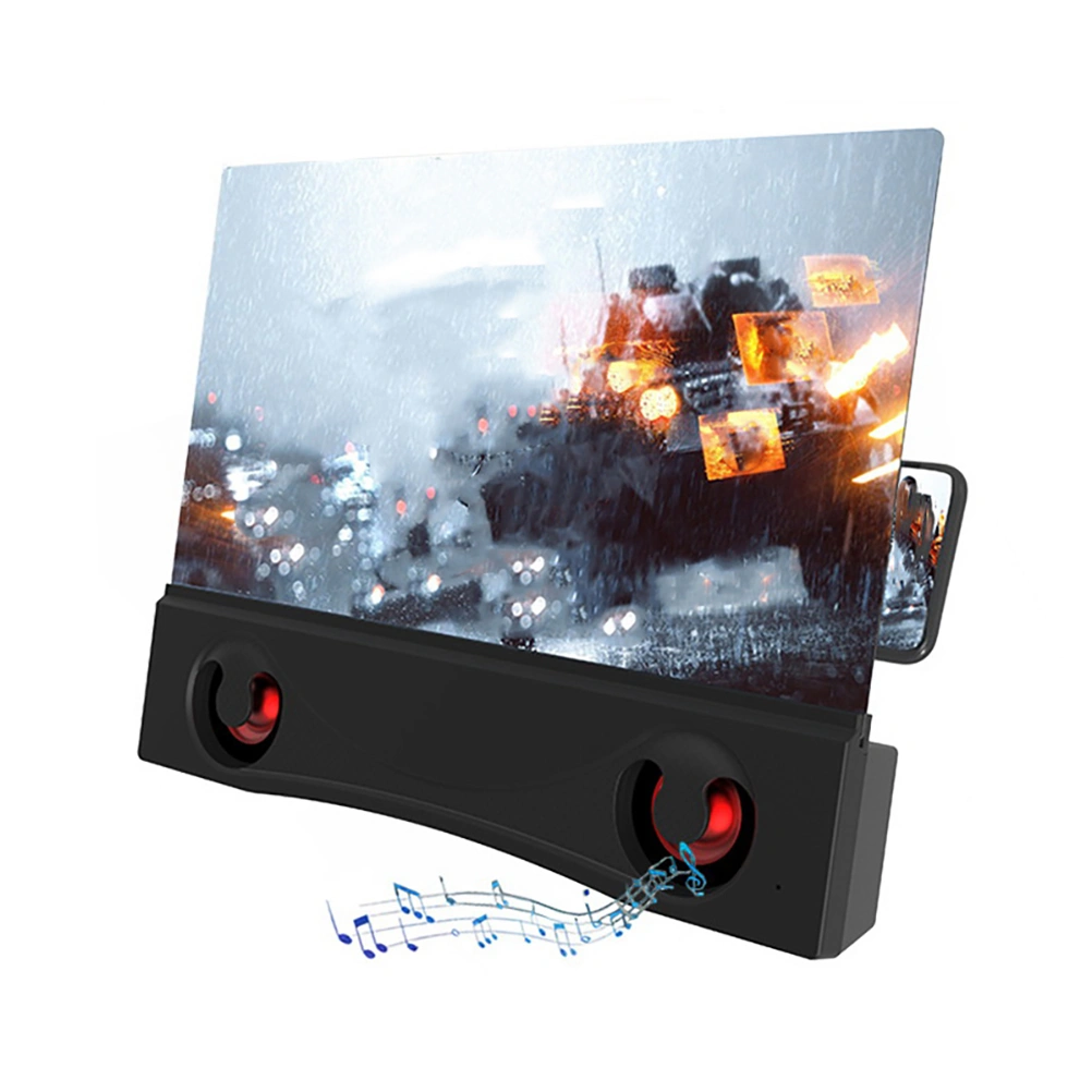 1pc 12 Inches Two Speakers Mobile Phone Screen Amplifier Phone Screen Magnifier