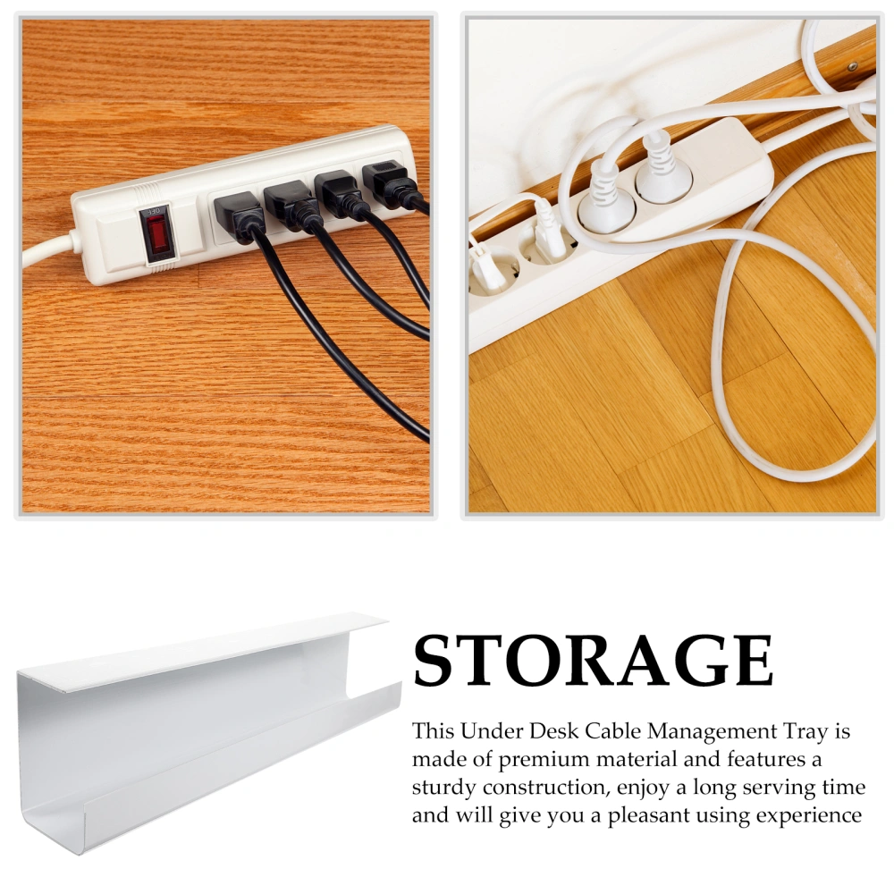 Cable Management Under Desk Wire Organizer No Drill Cable Tray Under Desk Wire Organizer