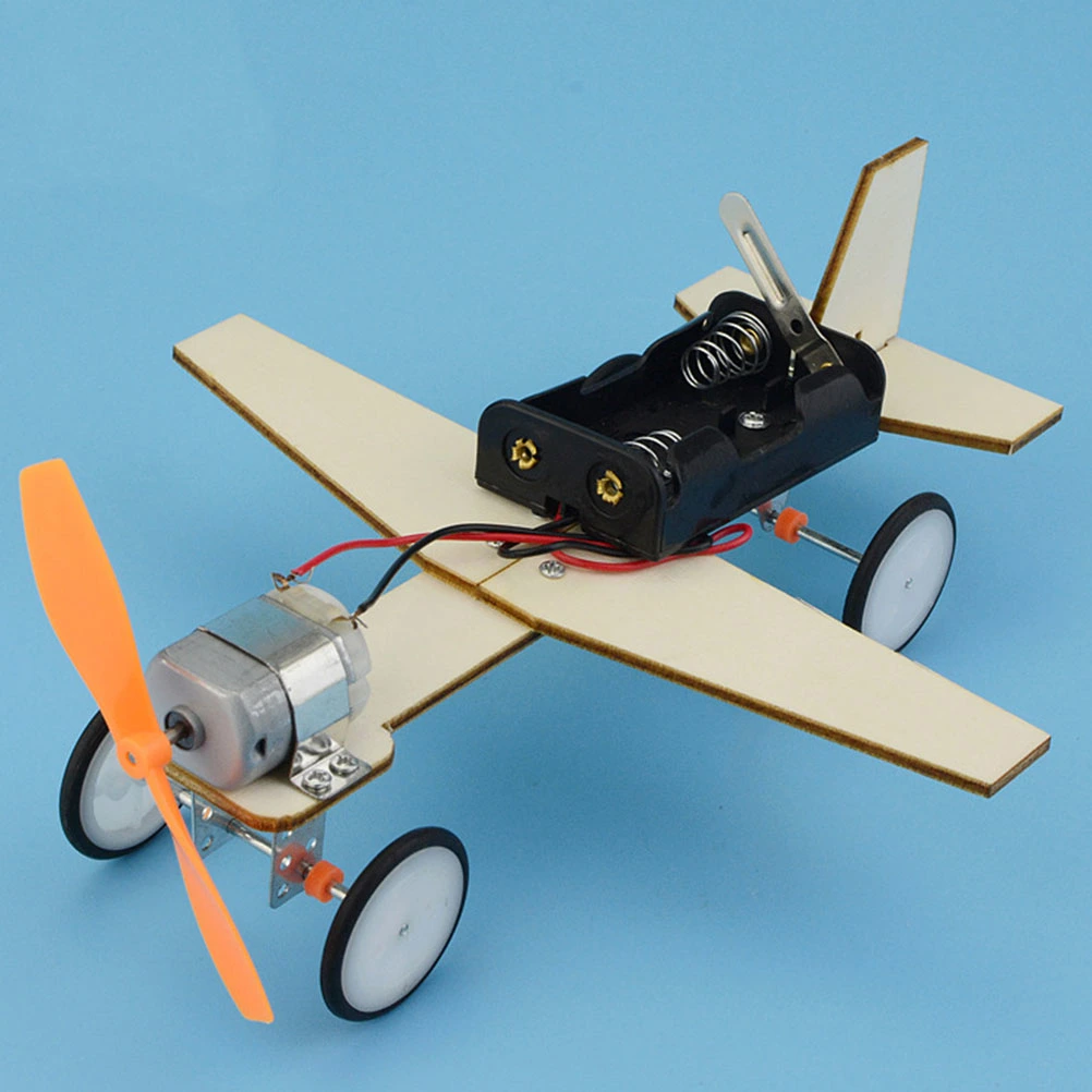1 Set Children DIY Learning Kit Aircraft Model STEM Projects without Battery