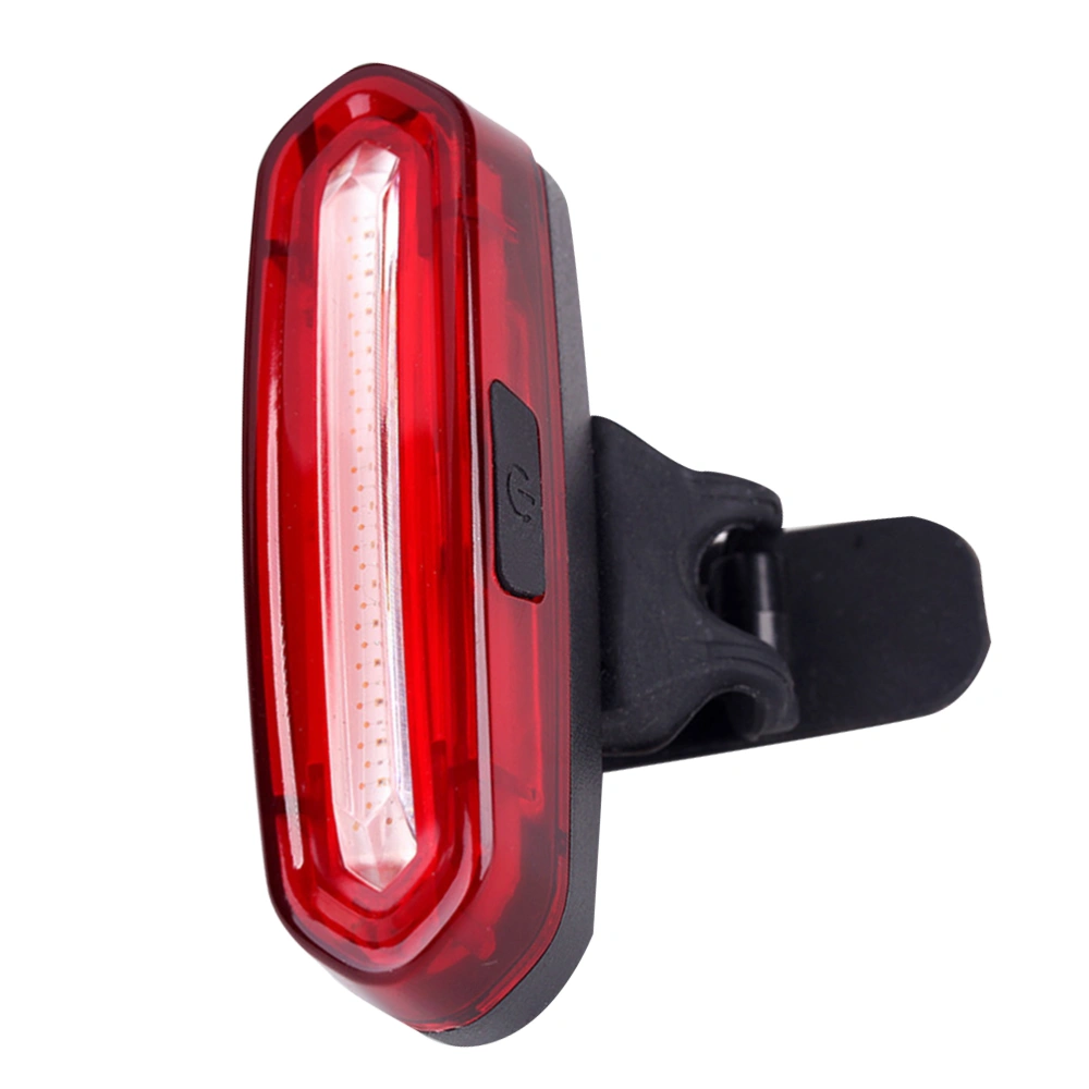 600mAh USB Rechargeable LED Glowing Cycling Night Light Super Bright Rear Tail Light Bike Safety Warning Light Waterproof Bike Accessories (Red)