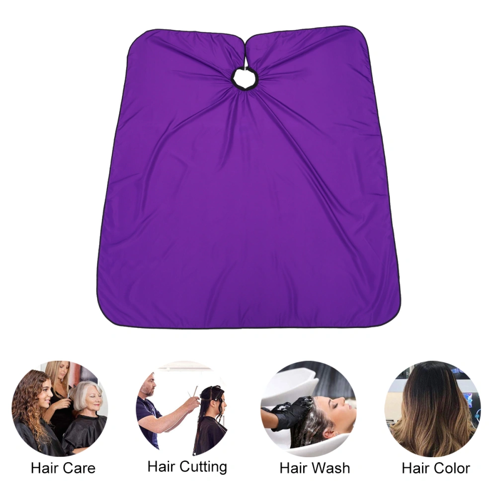 Purple Hairdressing Cape Professional Hair Cut Shawl Waterproof Beauty Salon Cloak Haircut Apron for Adult Clients