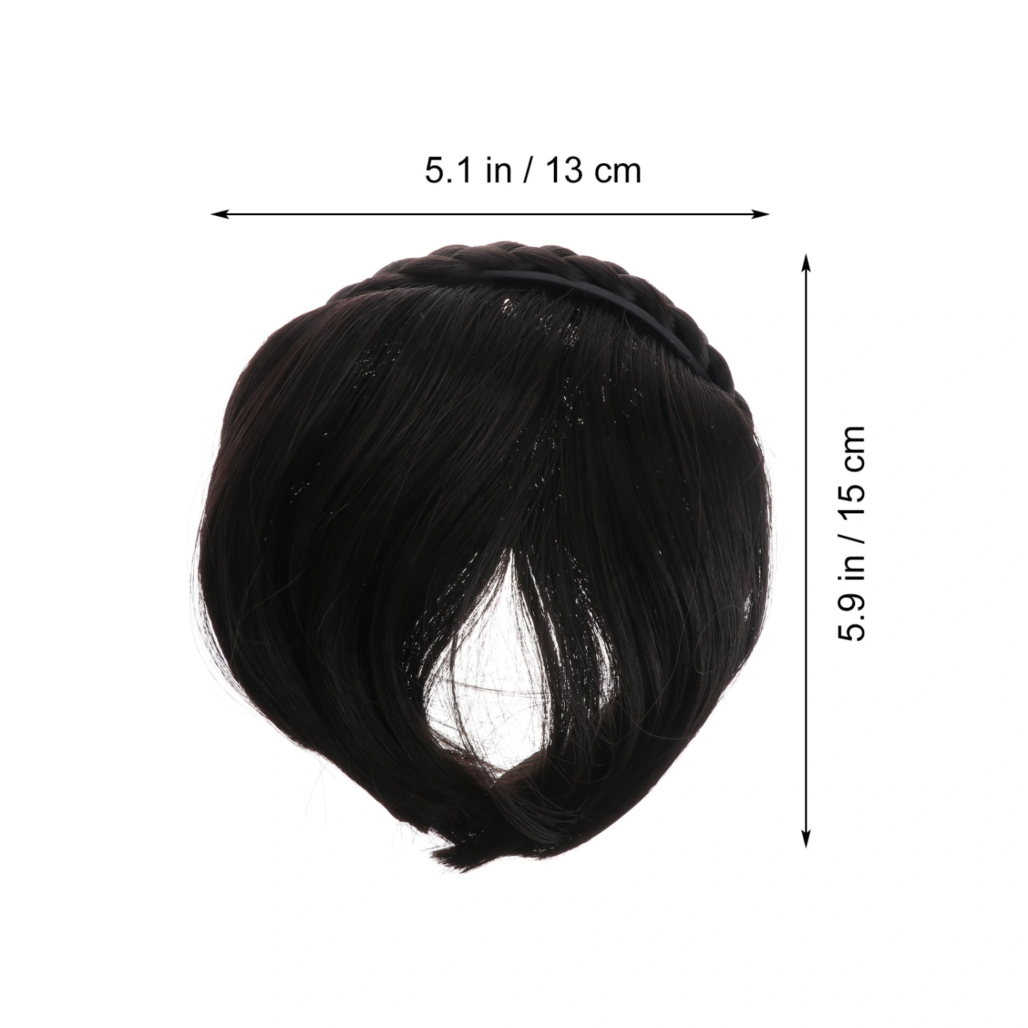 1Pc Fashion Women Wig Bangs Lifelike Bang Patches Charming Invisible Front Bangs
