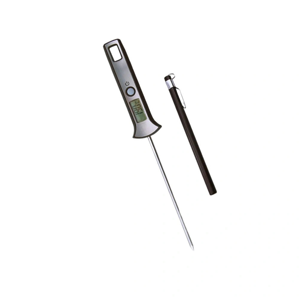 Electronic Food BBQ Thermometer Needle Type Cooking Thermometer Kitchen Probe Type Grey