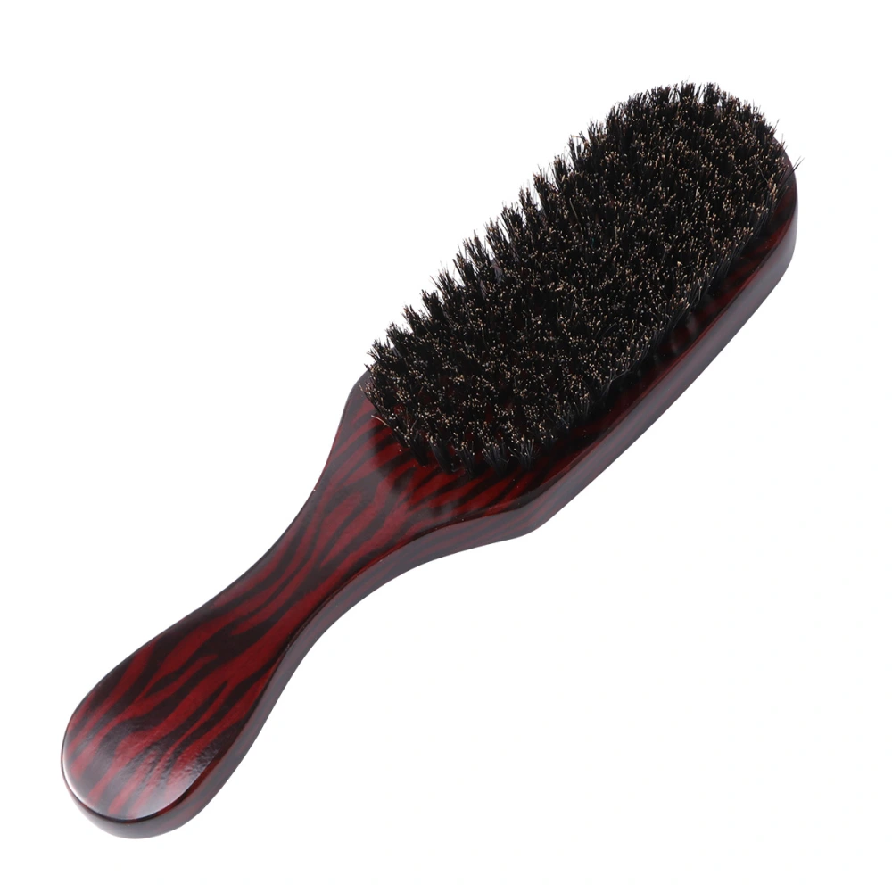 Women Natural Bristles Wave Hair Brush Beech Combs Natural Texture Massage Anti-static Hair Care Head Massage Hair Comb for Hair Drying Styling (Water Transfer and Black Bristle)