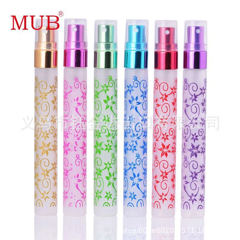 6pcs Small Bottles Refillable Sprayer Bottle Glass Atomizers Sprayer Cosmetics Containers 10ml