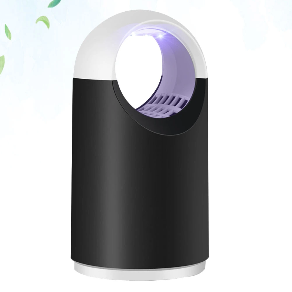 Simple Mosquito Zapper Light USB Photocatalyst Mosquito Killer Household Mosquito Killer Mosquito Lamp for Home Daily Use with Adapter (Black)