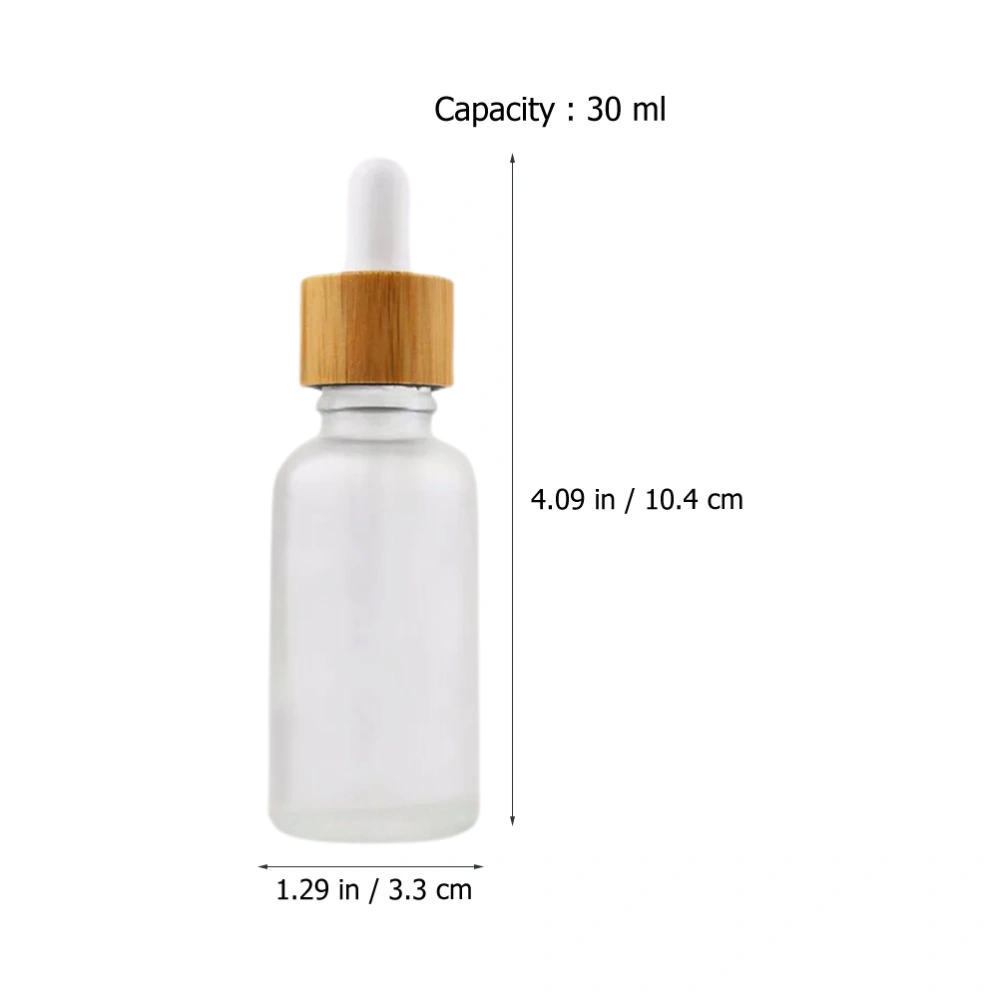 5pcs Dropper Bottles Essential Oil Glass Bottles Small Sub Bottles Aroma Oil Bottles for Travel(30ml)