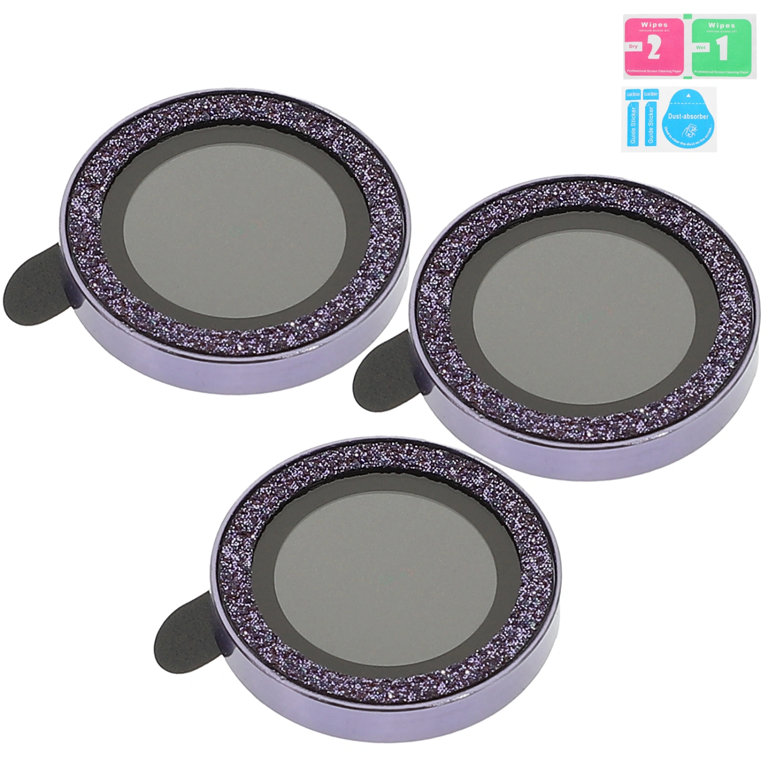 3pcs Camera Lens Protector Compatible For 14 Pro Tempered Glass Lens Cover