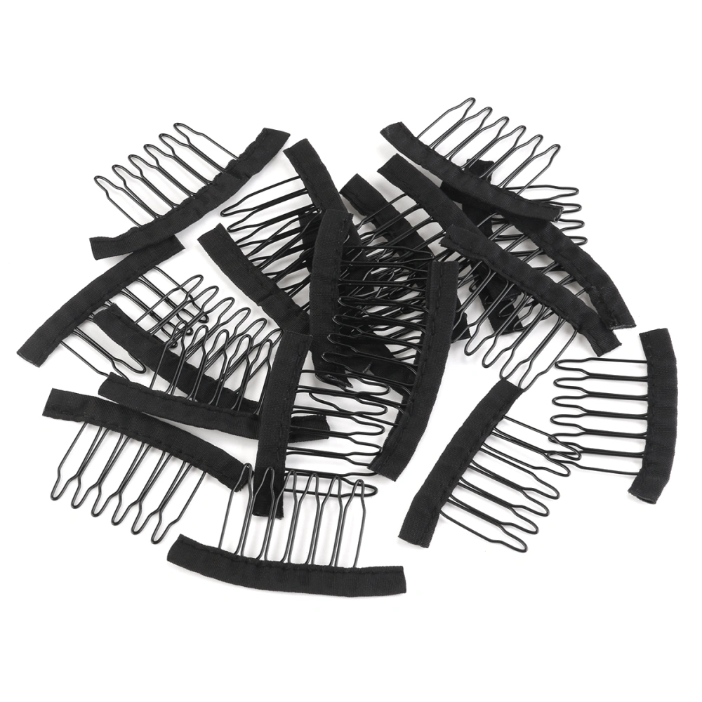 TINKSKY 20pcs New Wig Combs Steel Tooth Comb for Wig Caps Lace