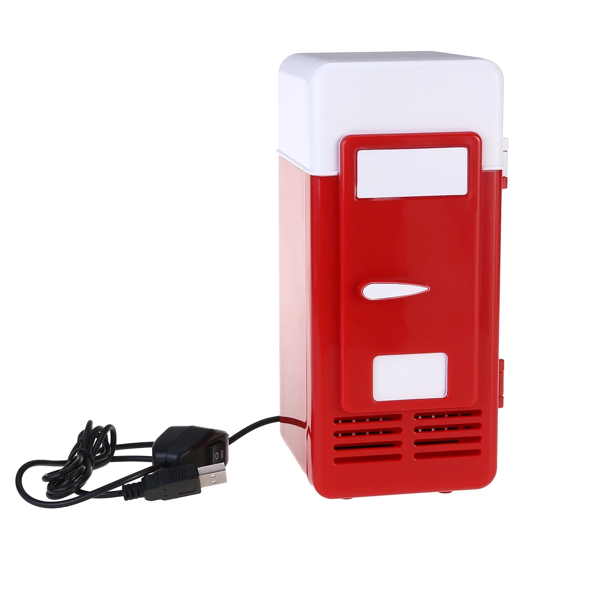 Portable USB Powered Refrigerator Mini Fridge Cooler for Beverage Beer Drink (White)