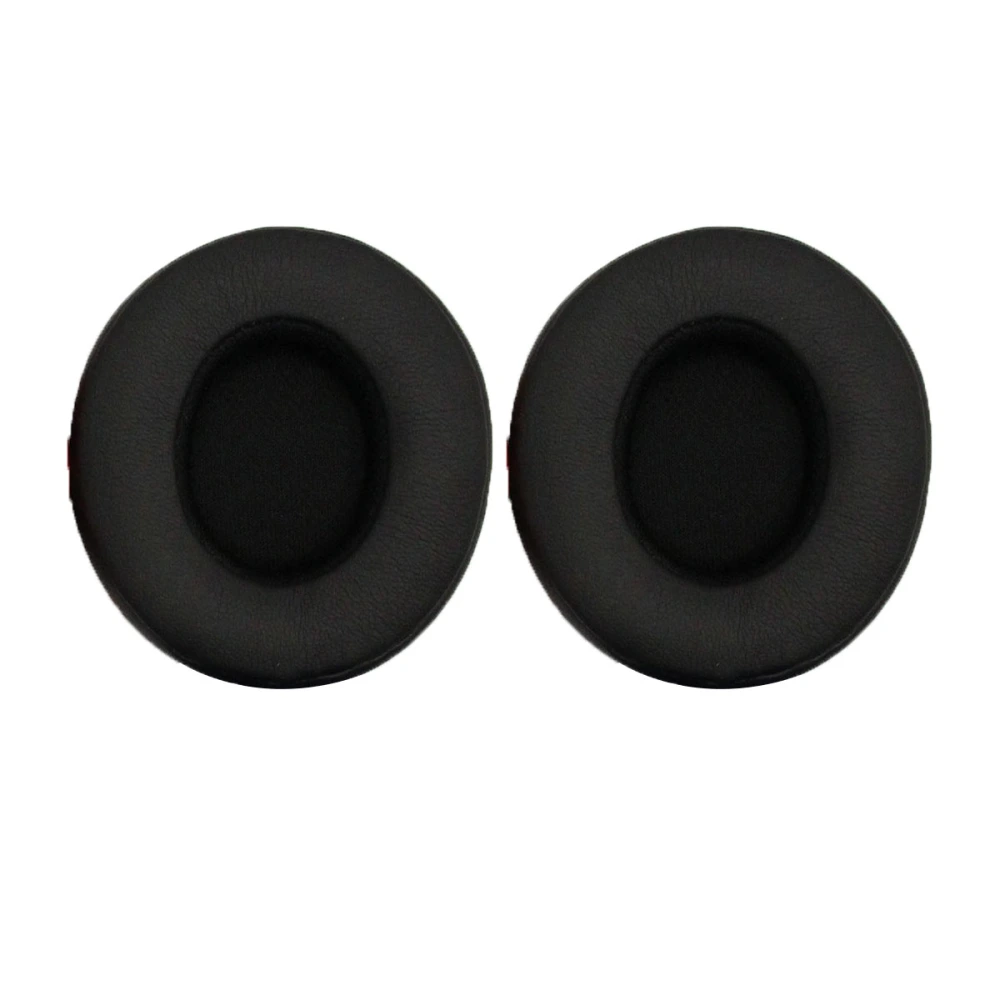 1 Pair Protein Leather Replacement Ear Pads for 2.0 (Black)