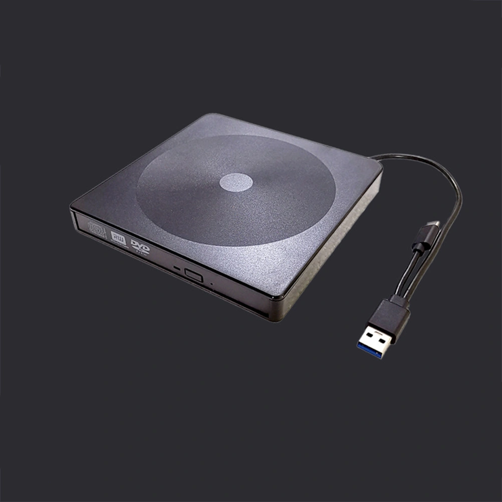 TypeC Disc-carving Machine Multi-function Notebook External Dvd Drive Usb External Opitical Drive External CD Drive (Black)