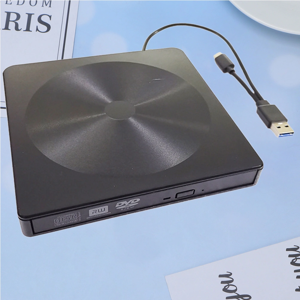 TypeC Disc-carving Machine Multi-function Notebook External Dvd Drive Usb External Opitical Drive External CD Drive (Black)