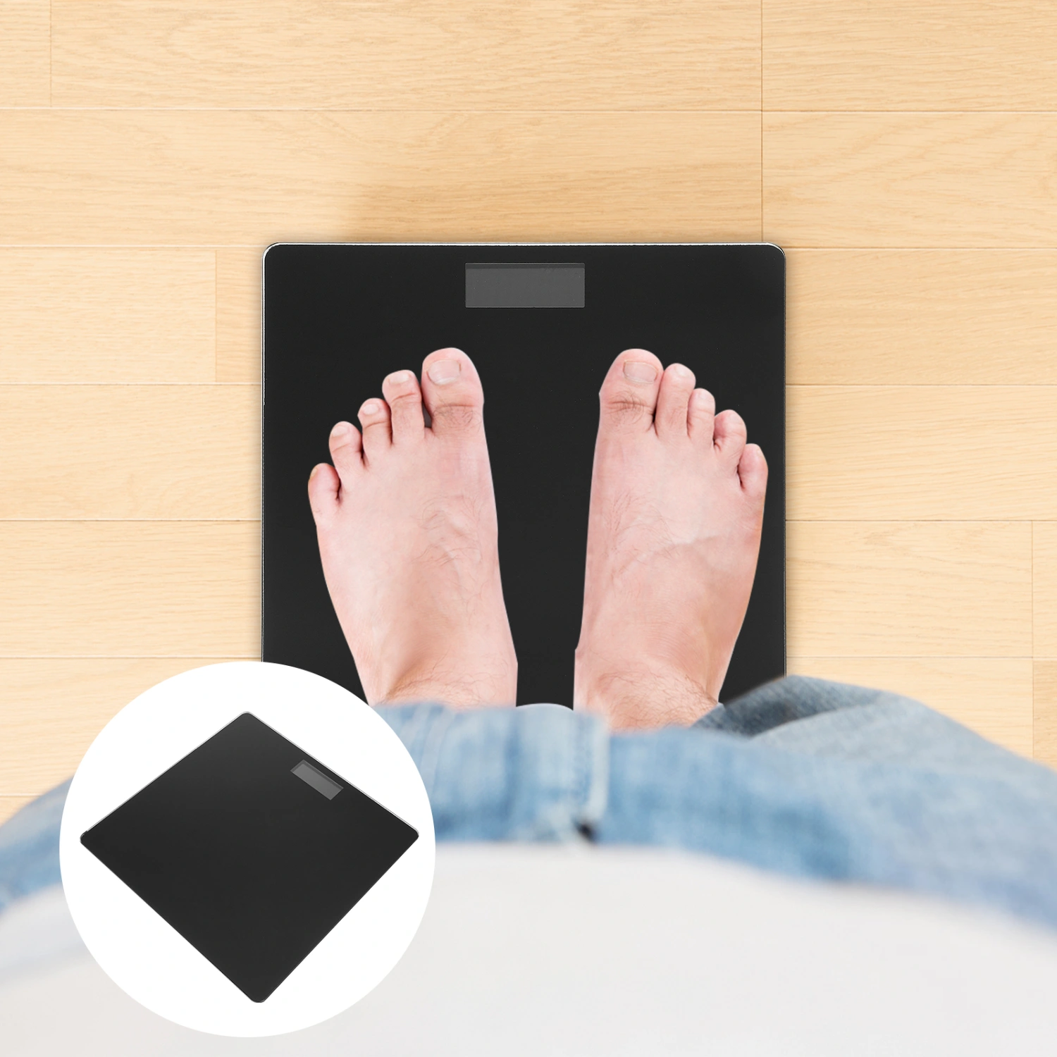1pc Practical Body Weight Scale Professional USB Charging Electronic Scale