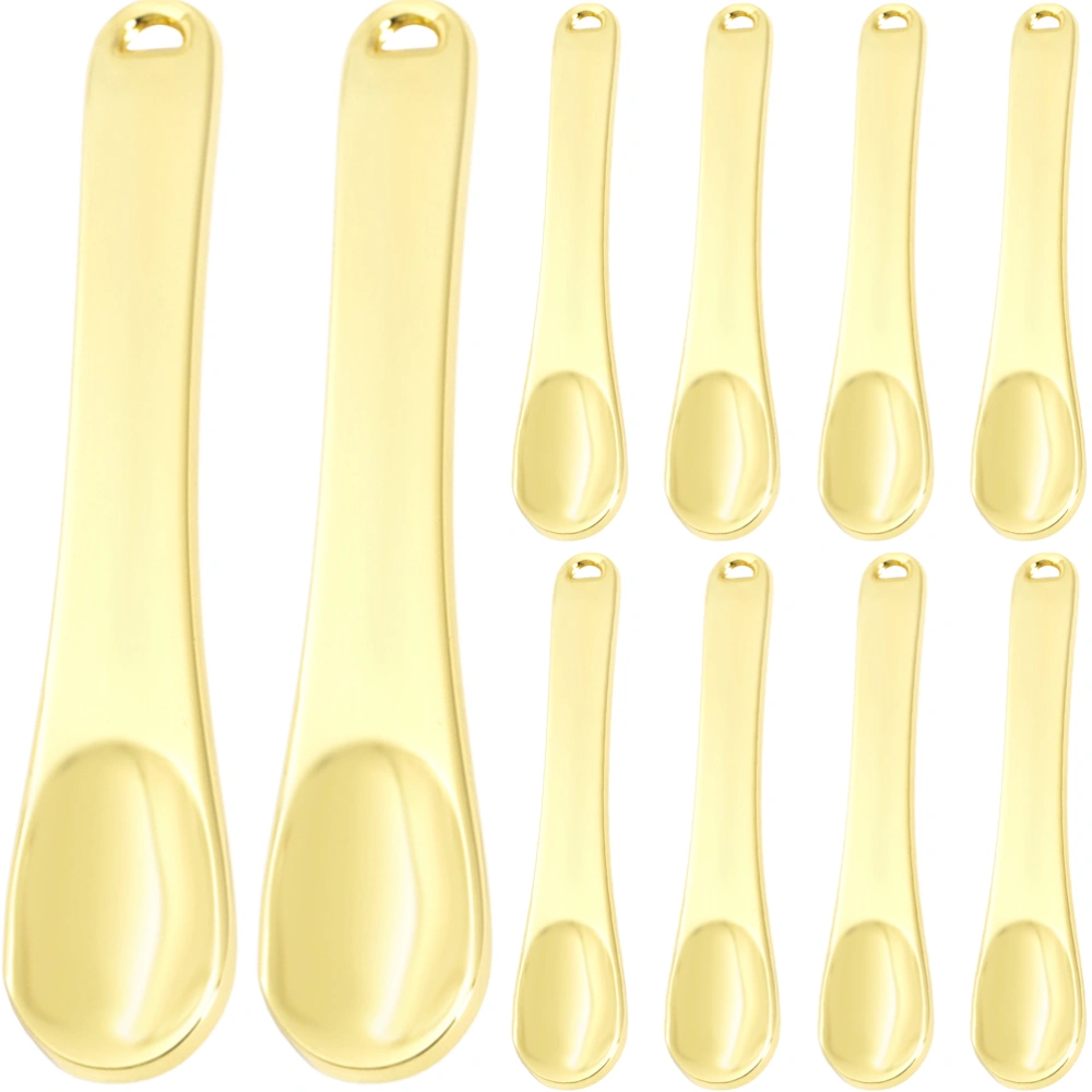 10pcs Facial Mask Spoons Cosmetic Spatulas Scoops Professional Makeup Tool​s with Hanging Hole