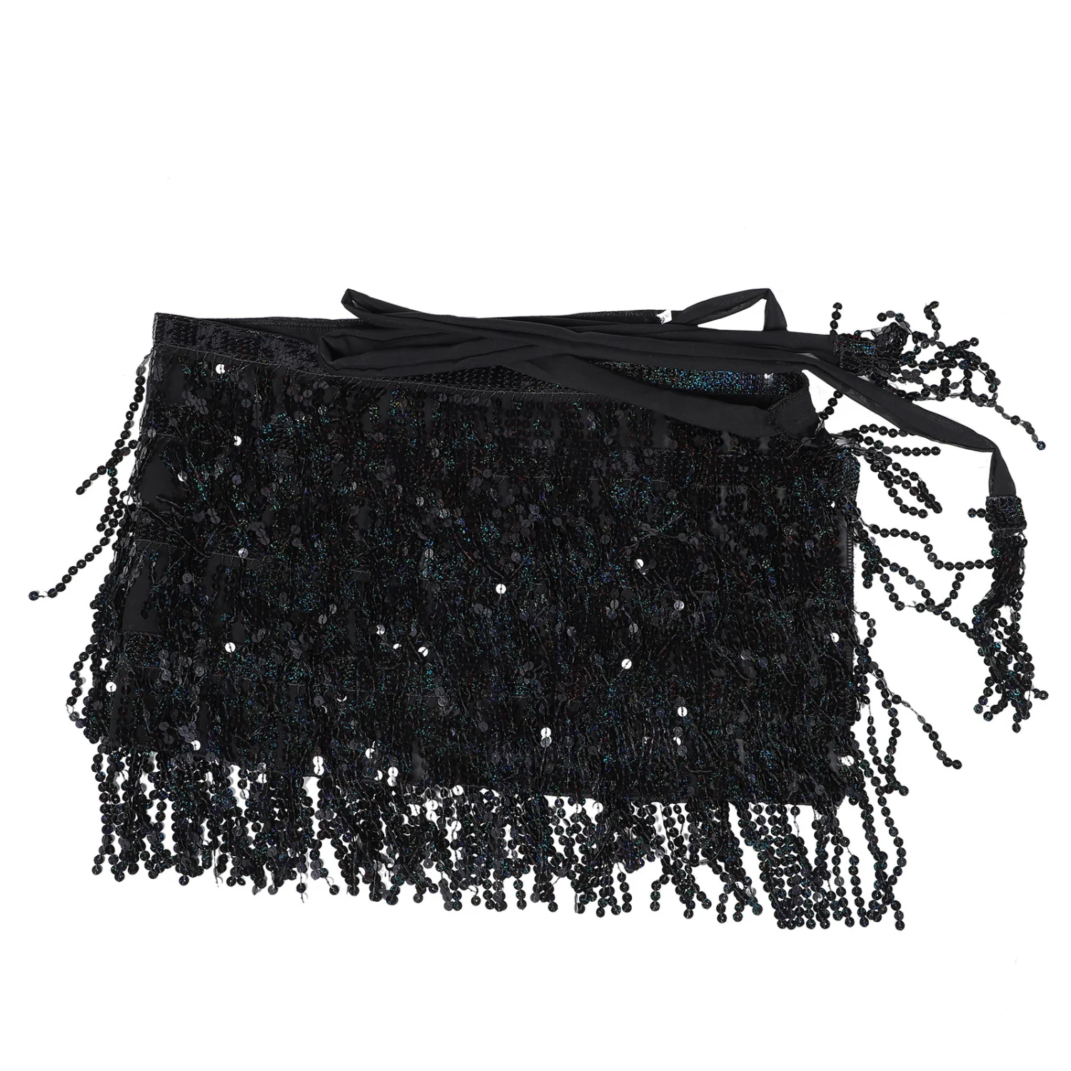 Belly Dance Skirt Sequin Tassel Skirt Belly Dance Performance Skirt Charming Dance Hip Skirt