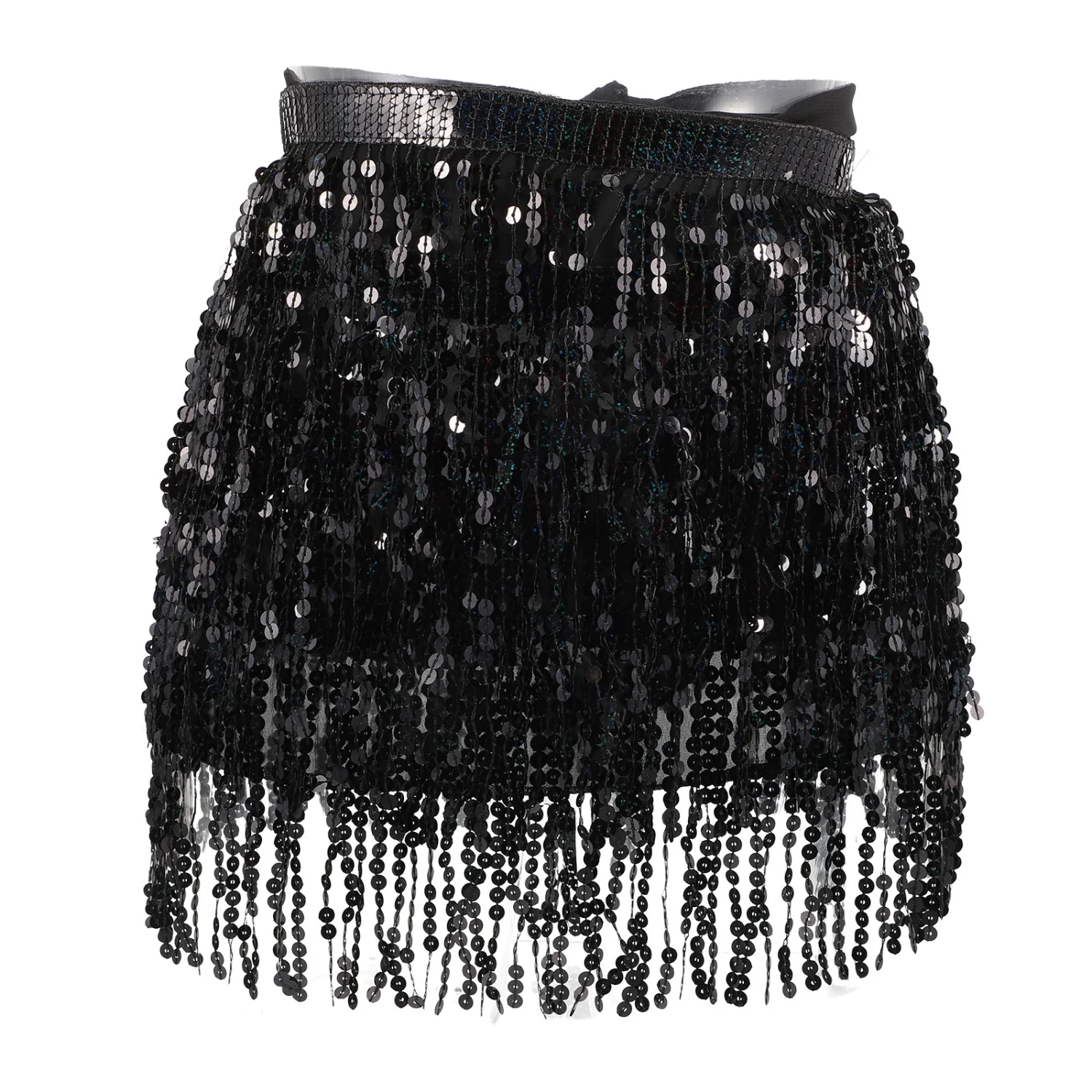 Belly Dance Skirt Sequin Tassel Skirt Belly Dance Performance Skirt Charming Dance Hip Skirt