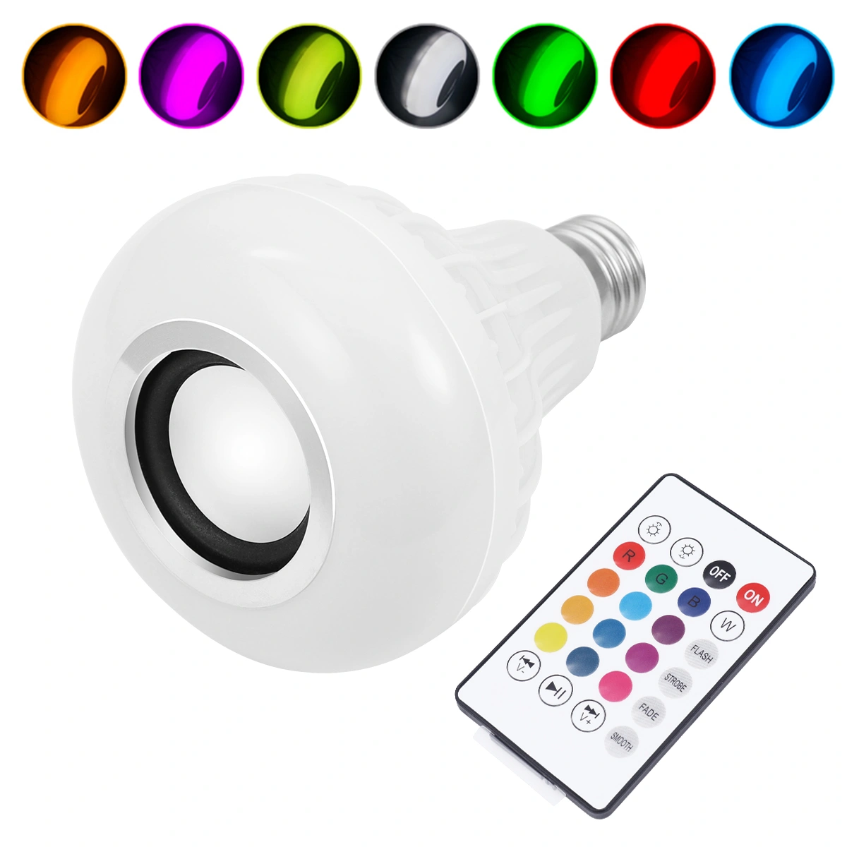 LEDMOMO SmartLED Light Bulb Speaker RGB Color Changing with