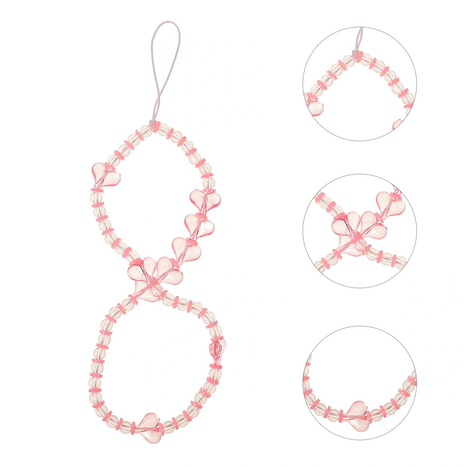 Beaded Phone Chain Universal Cellphone Charm Decorative Phone Strap Charm for Decor