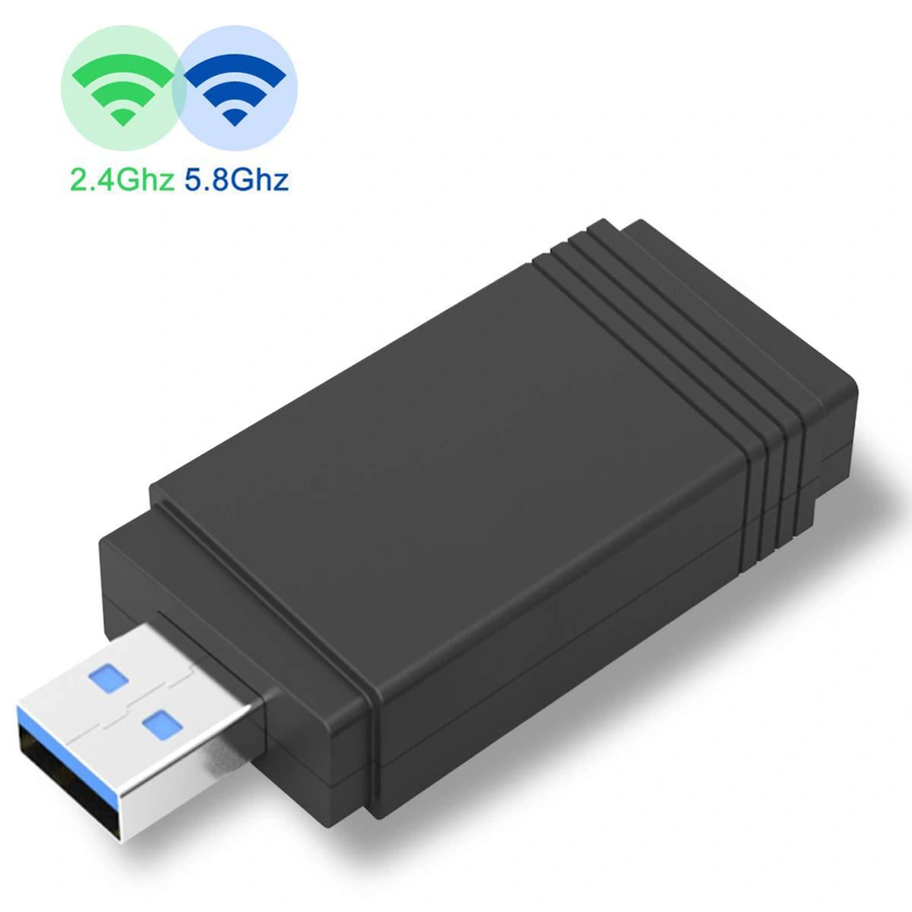 1200M High Business Double-frequency USB 3.0 Wireless LAN 11AC Multifunction Network Black