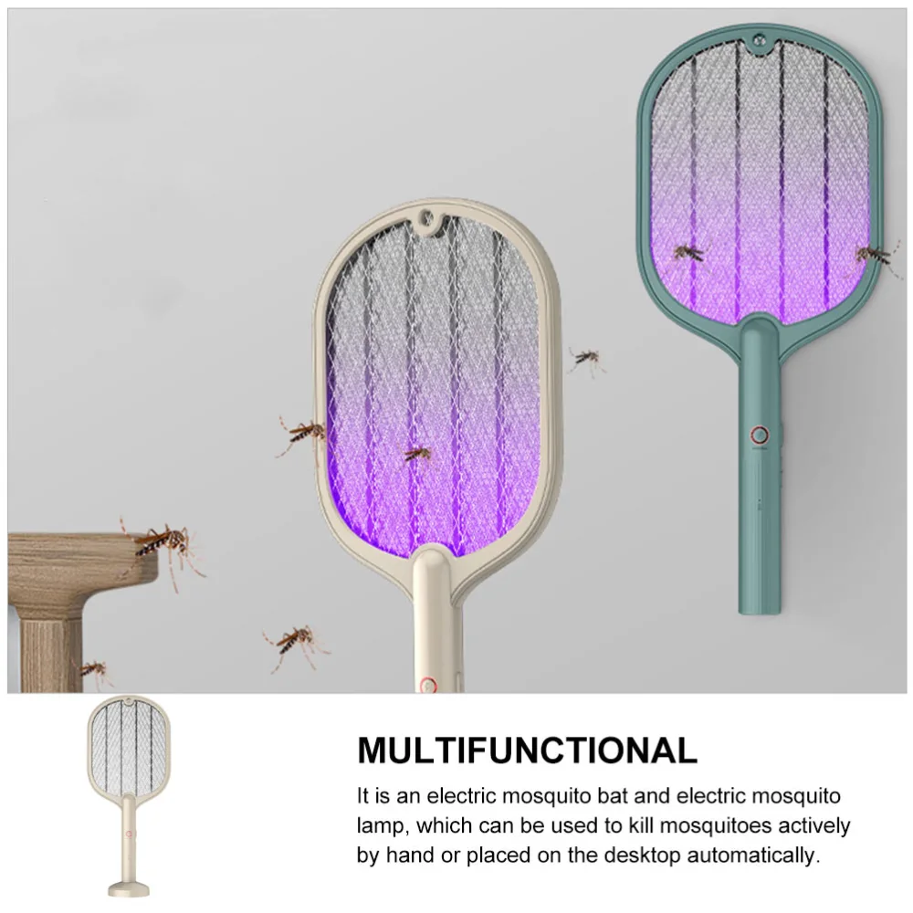 1Pc Household Mosquito Swatter Electric Handheld Swatter Mosquito Killer Device