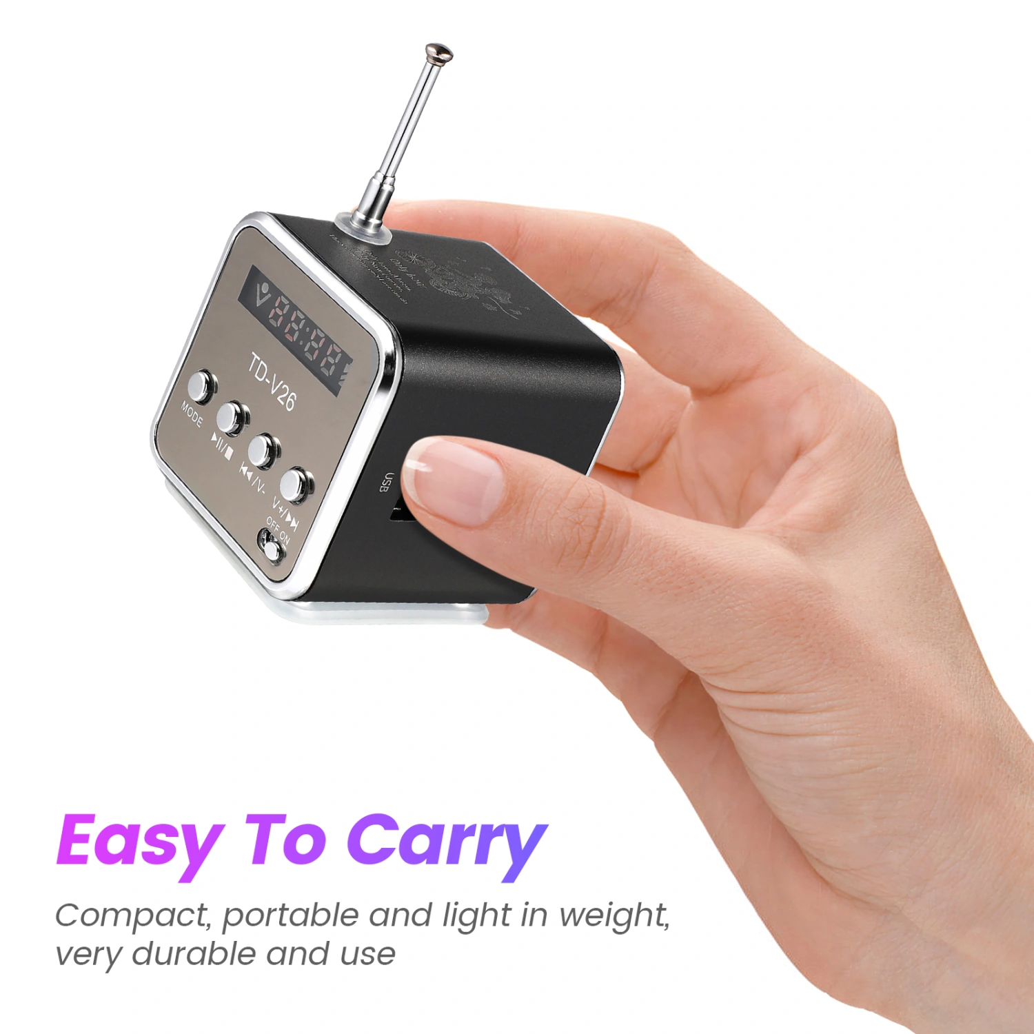 1 Set Portable Retro Radio Speaker Portable Speaker Wireless Speaker for Home Outdoor