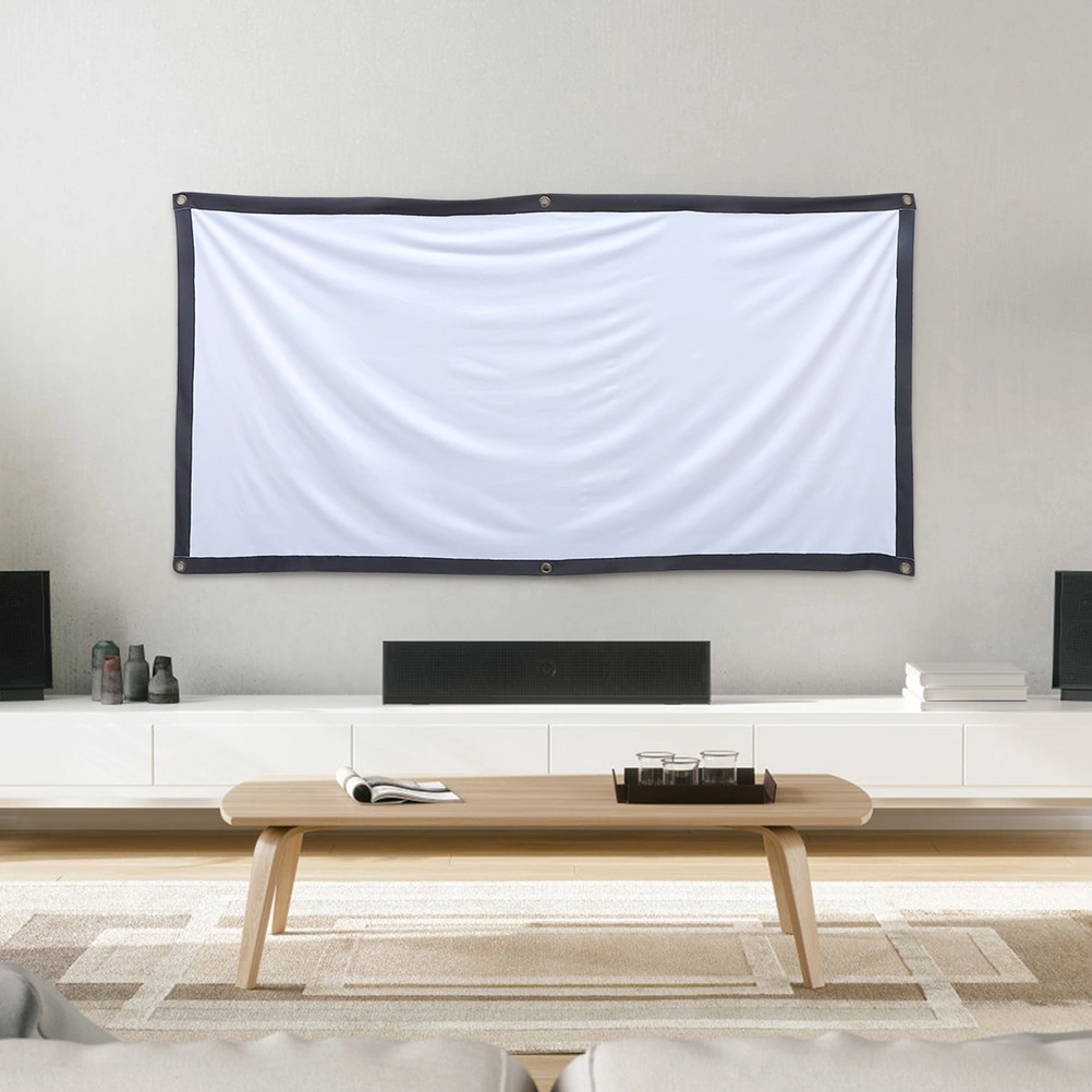 1 Set Projector Screen Foldable Projection Movies Screen 70 Inch Projector Screen