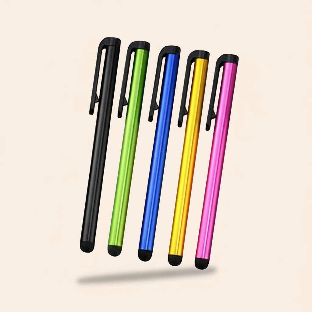 5pcs/lot Capacitive Touch Screen Stylus Pen for iPhone and Others (Random Color)