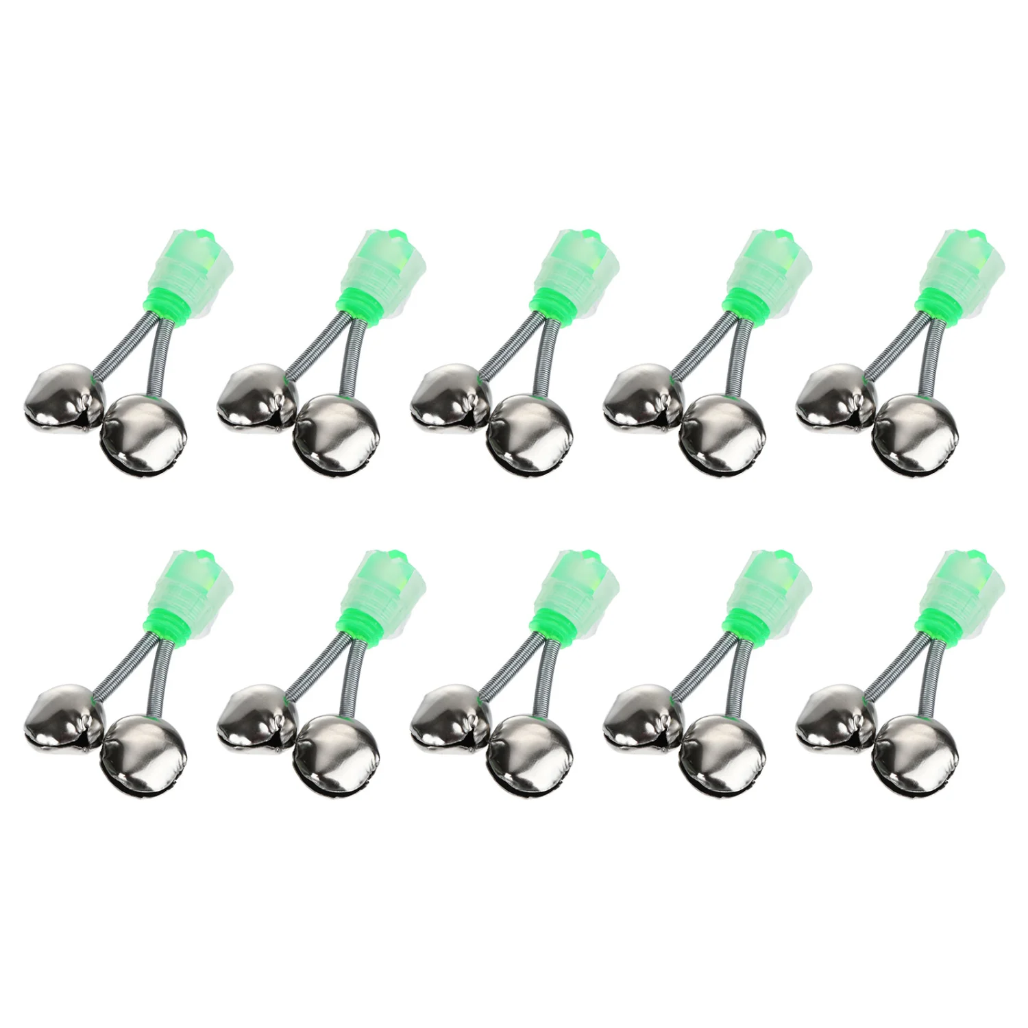 12pcs Fishing Accessories Fishing Twin Alert Bells Fishing Rod Alarm Bells