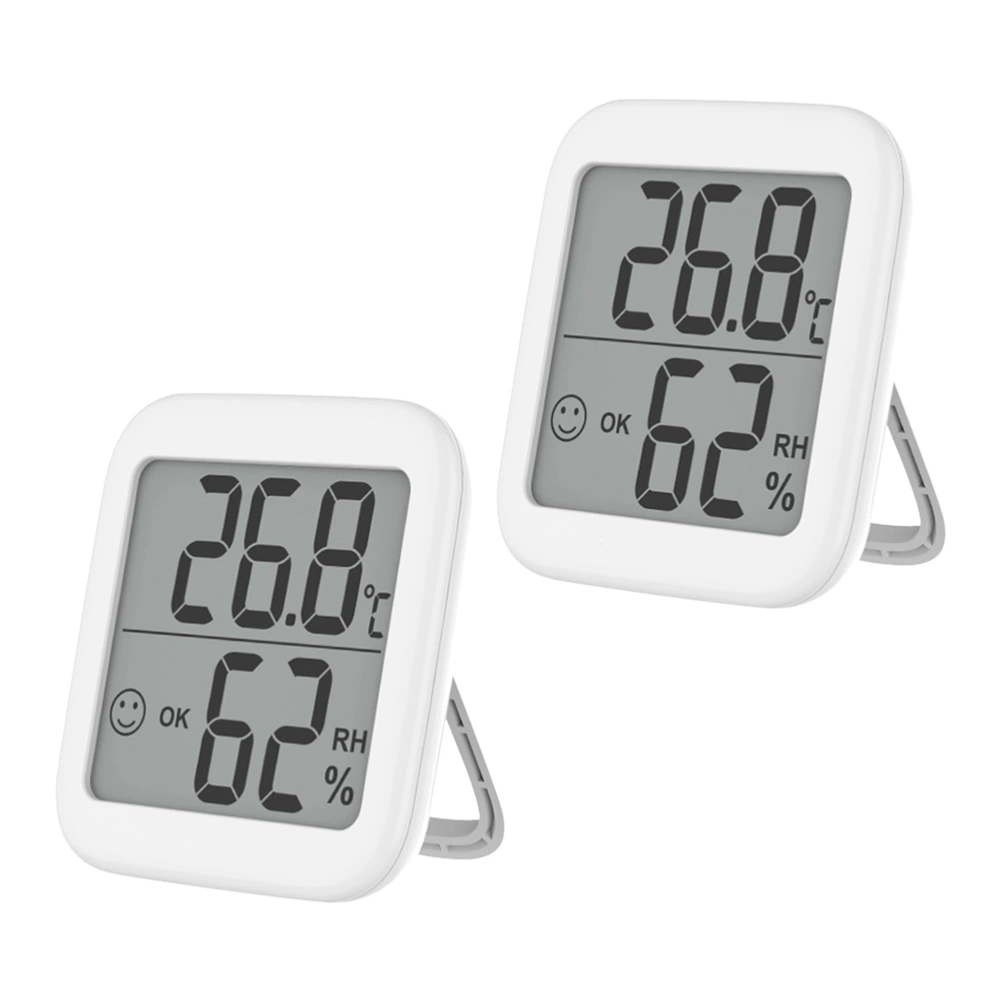 2pcs Household Multi-functional Hygrometer Thermometers for Indoor Baby's Room