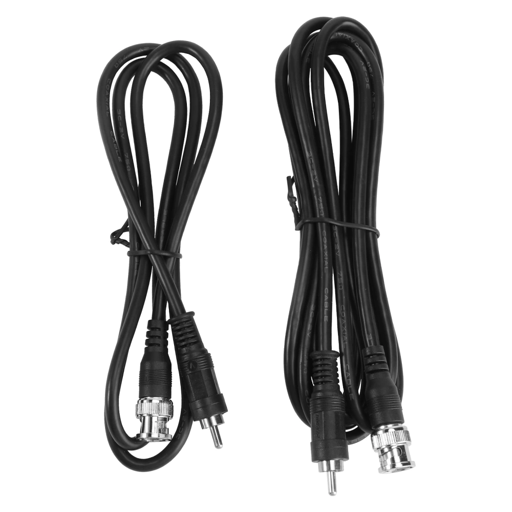 2pcs Video Converting Cables BNC to AV Video Cables Camera TV Video Cables