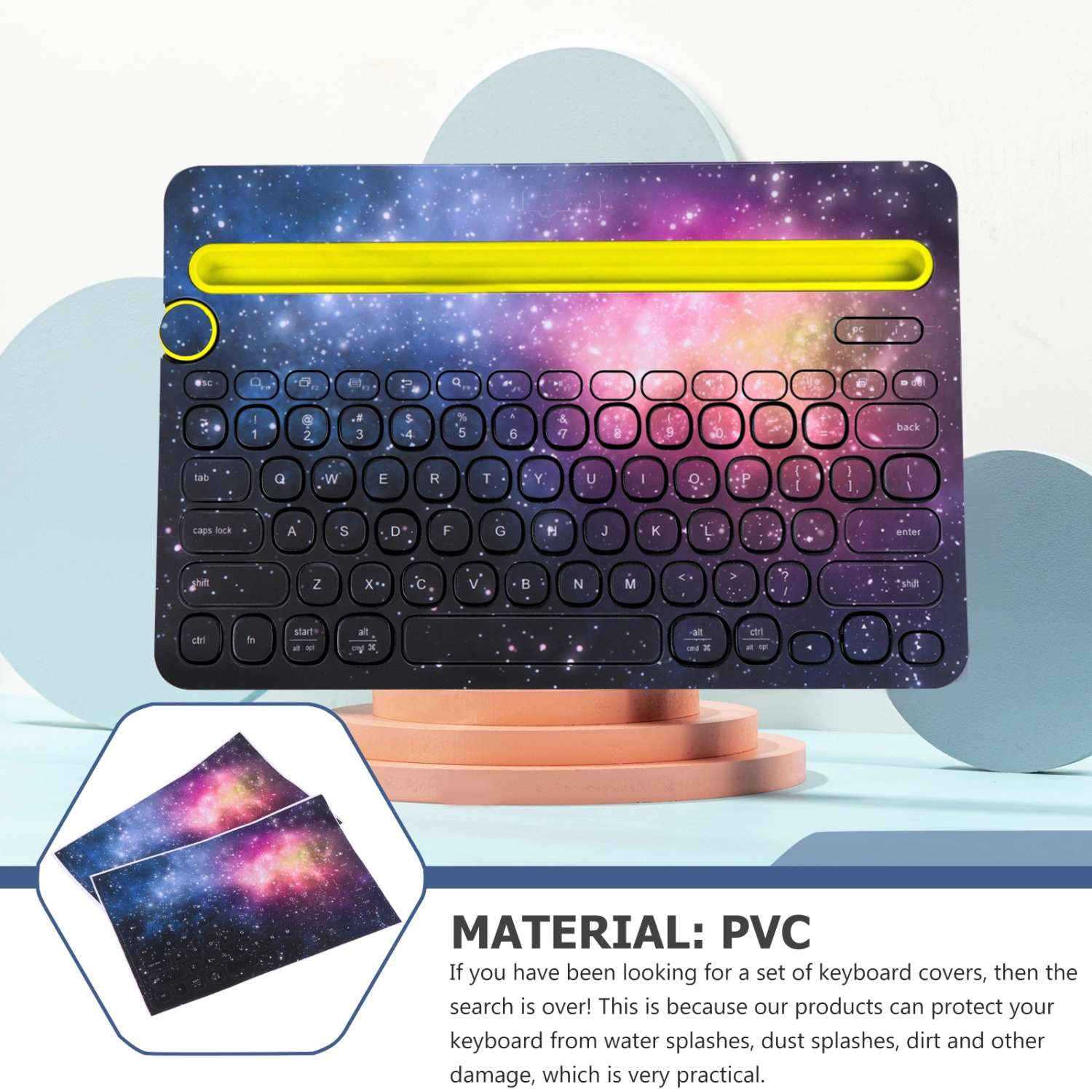 1 Set Wireless Keyboard Cover Waterproof Protector Compatible for K480