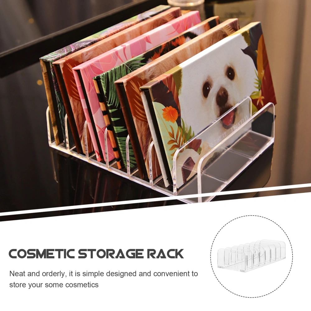 2Pcs Acrylic Seven-grid Cosmetics Display Rack Multi-purpose Makeups Storage Box