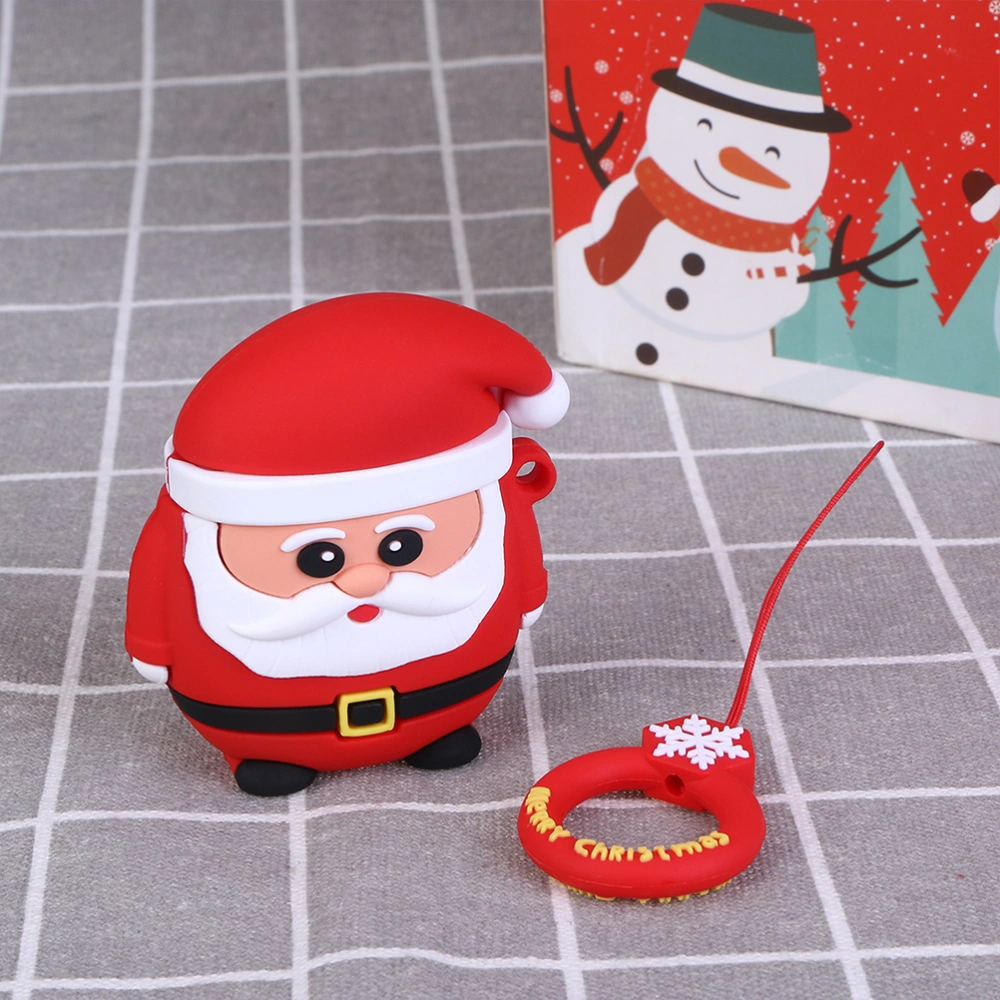 2 Pcs Christmas Earphone Storage Box Cover Earphone PVC Protective Case