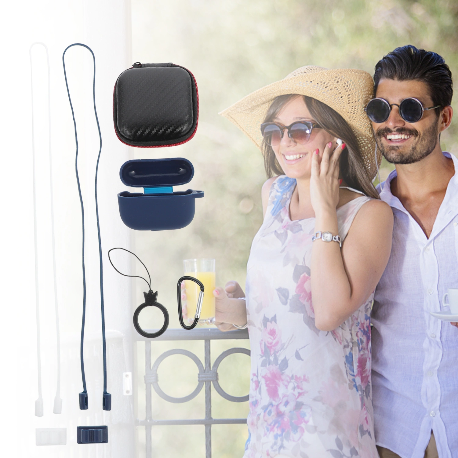 1 Set Portable Wireless Earphone Protector Case Compatible with AirPods Pro