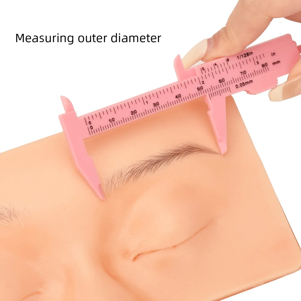 Positioning Caliper Eyebrow Measuring Ruler Measuring Caliper Plastic Eyebrow Caliper