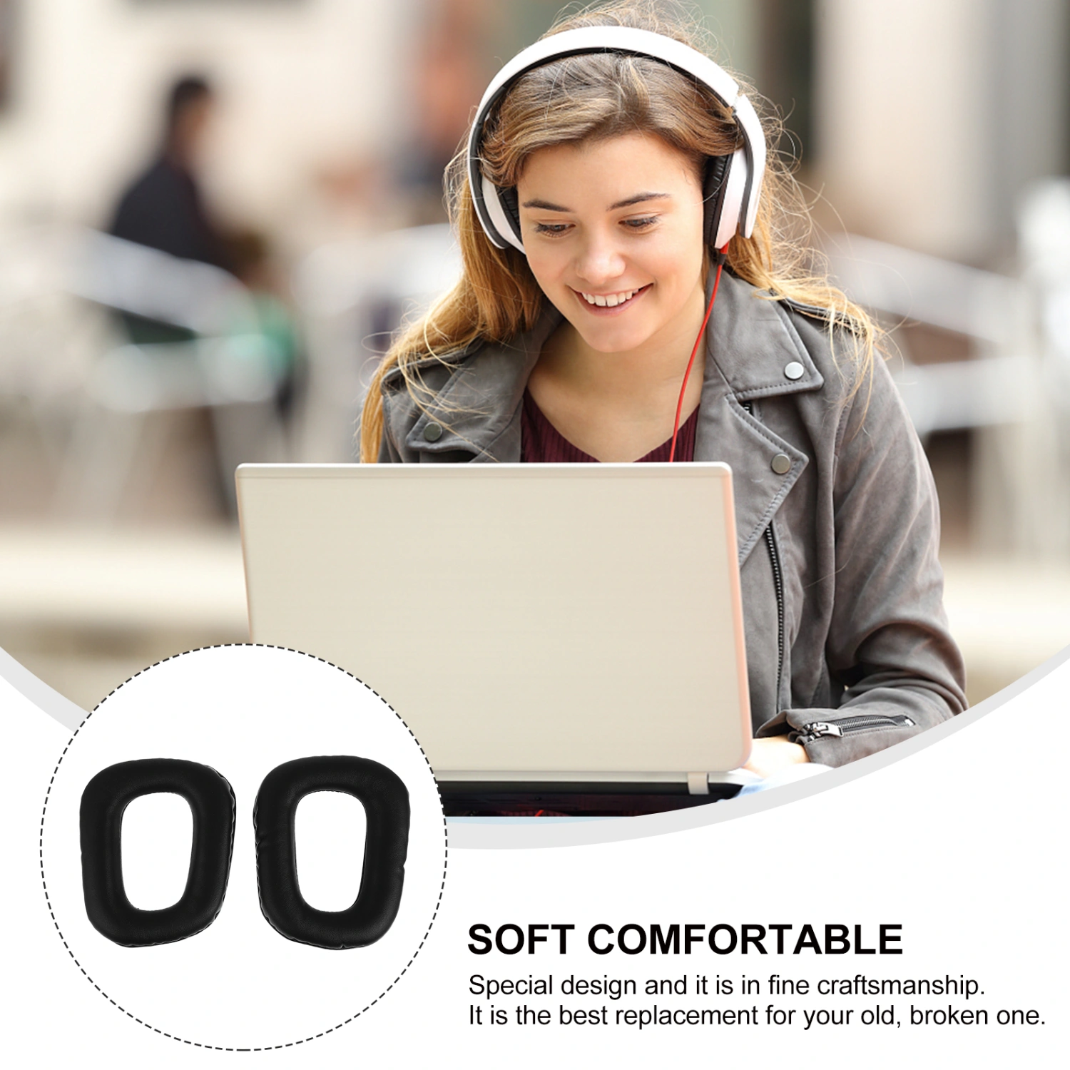 2 PCS Cushion Earmuff Earpad Compatible with G35 G930 G430 F450