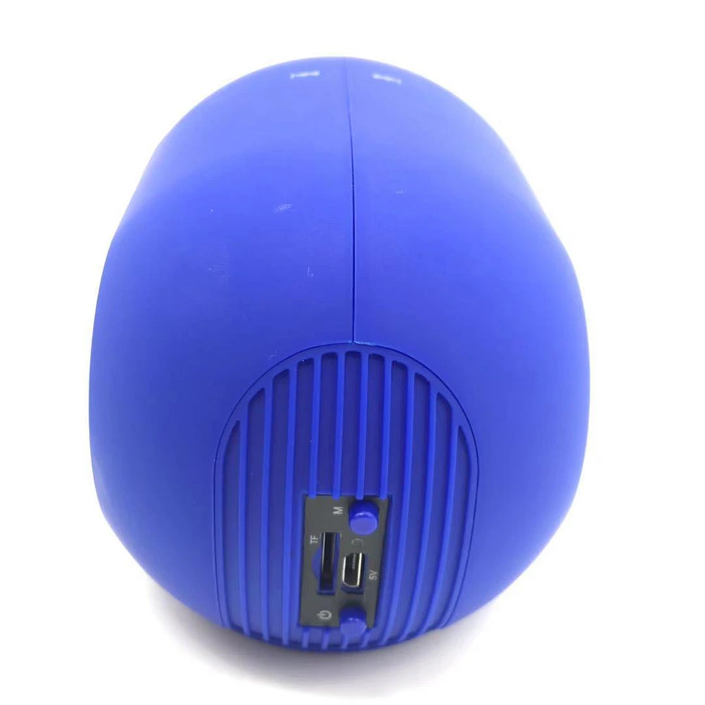 Portable Wireless Speaker Heavy Bass Sound Stereo Subwoofer Dual Loudspeaker TF(Blue)