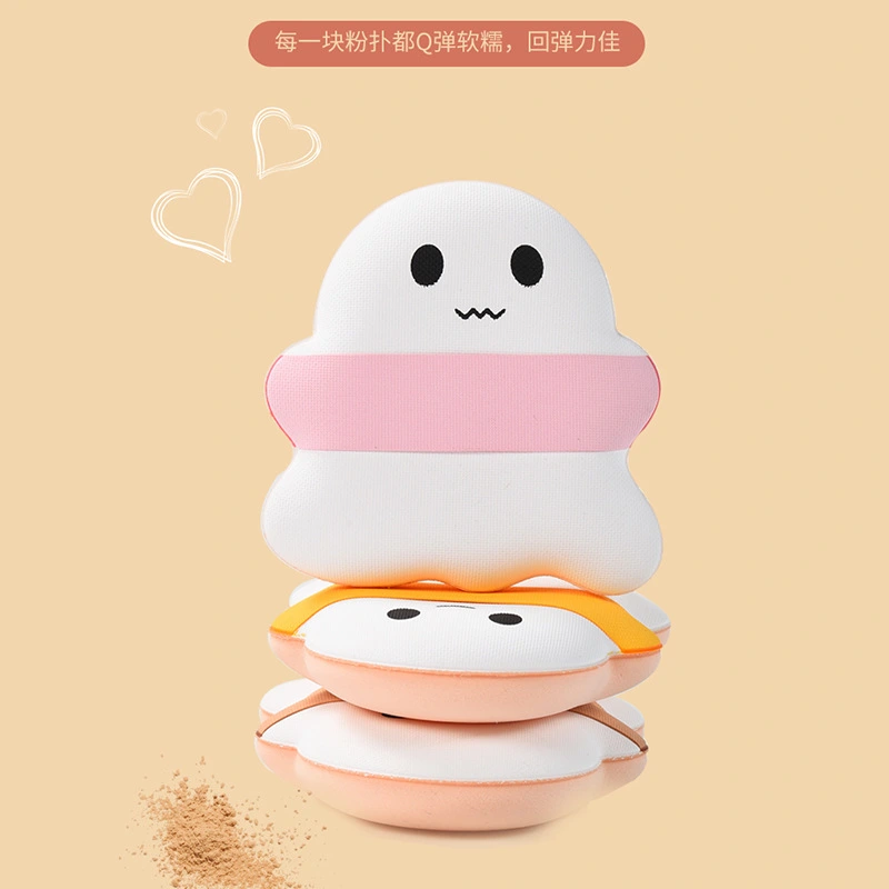 3 pcs Cute Makeup Puff Women Makeup Puff Ghost Makeup Puff Face Makeup Powder Puff for Girl