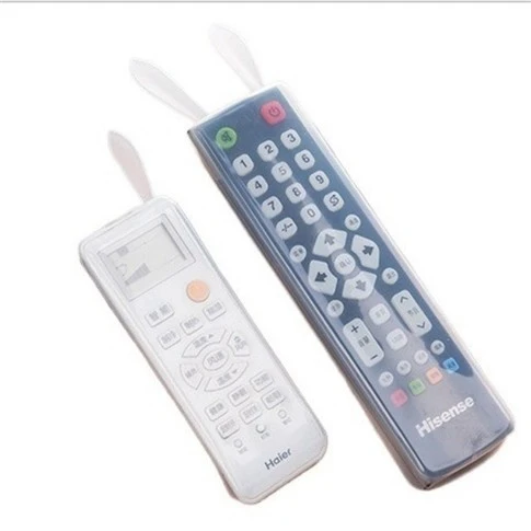 4pcs Short TV Remote Cover Adorable Rabbit Design Remote Protector Luminous Remote Sleeve