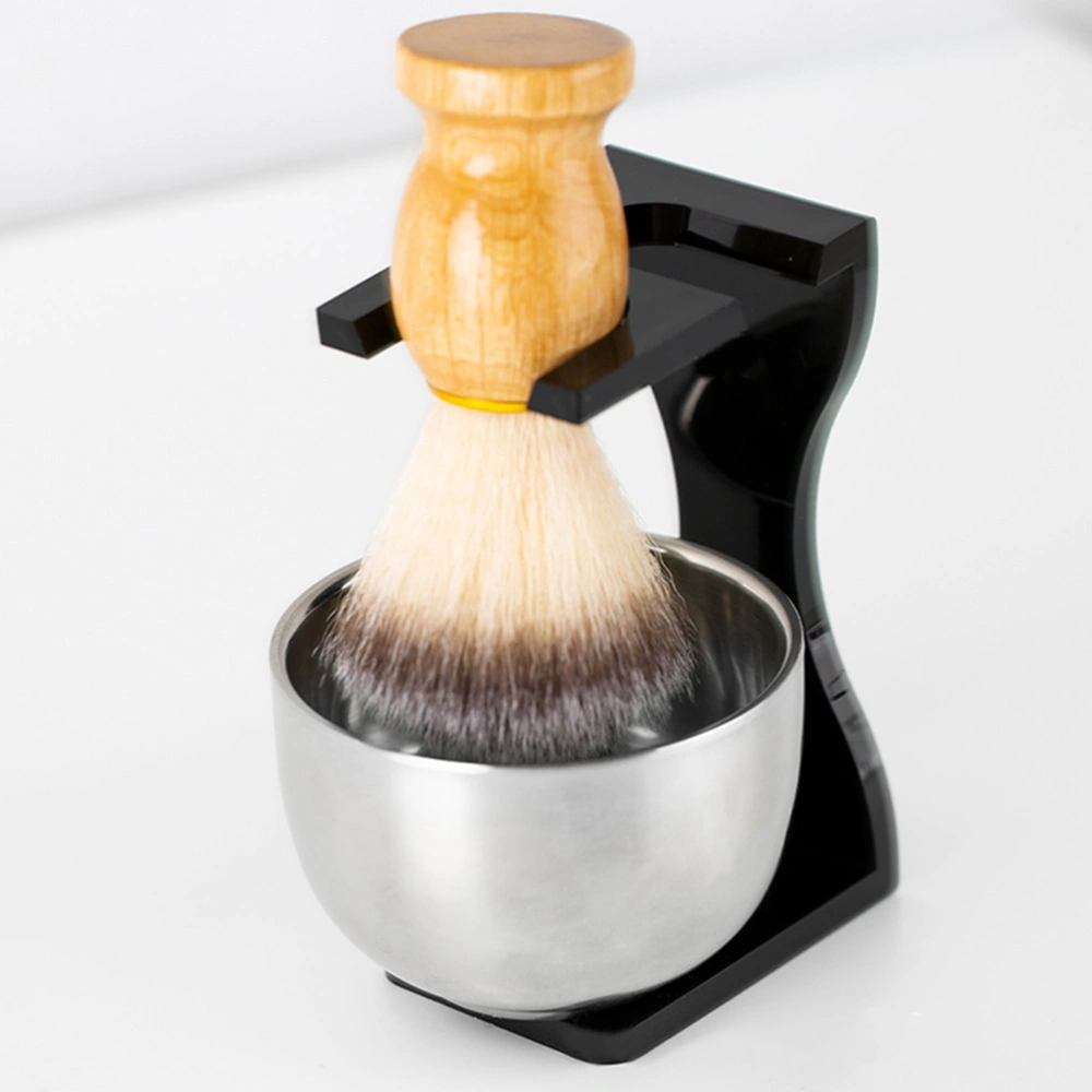 1 Set Shaving Bowl Desktop Shaving Cup Shave Brush Stand Shaving Brush Kit for Husband